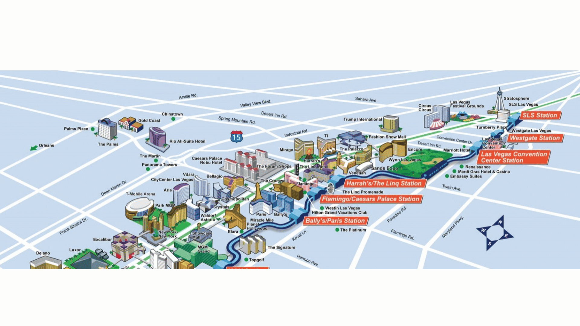 Las Vegas map 