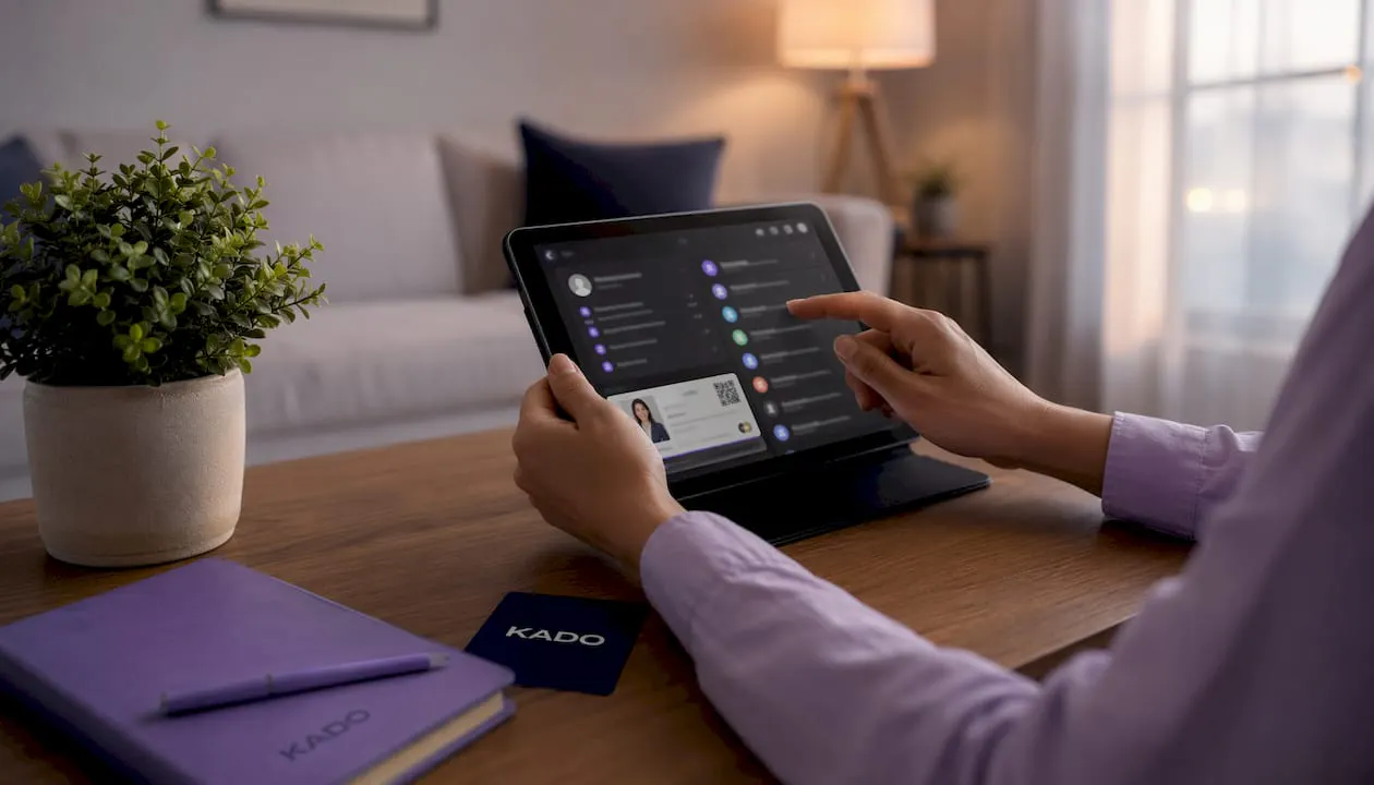 Unified contact management dashboard on desk