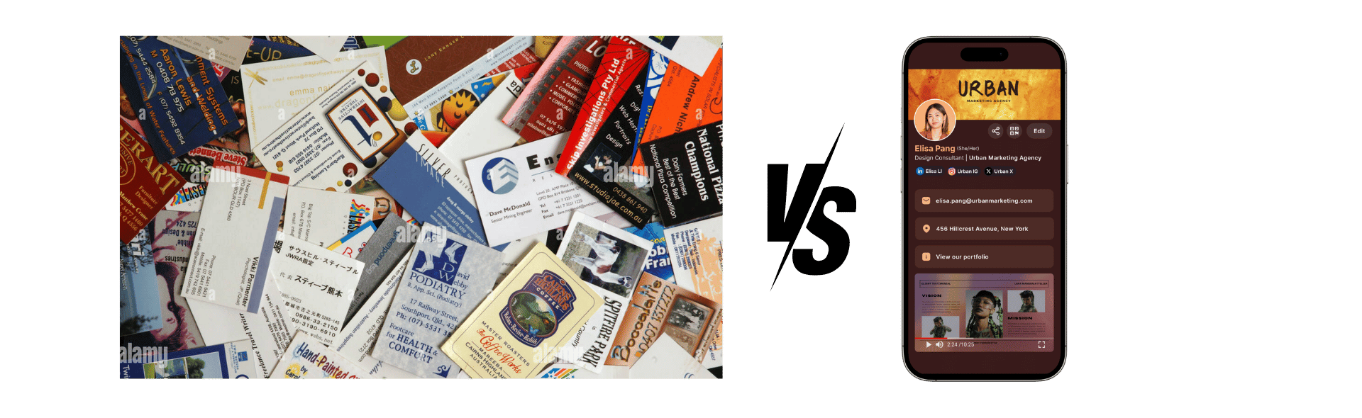 business card vs digital business cards