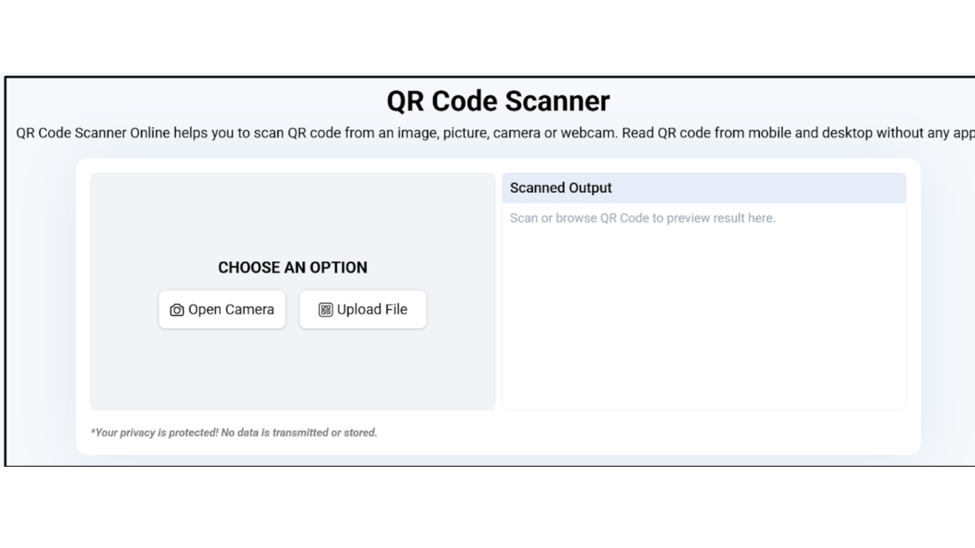 qr code scanner