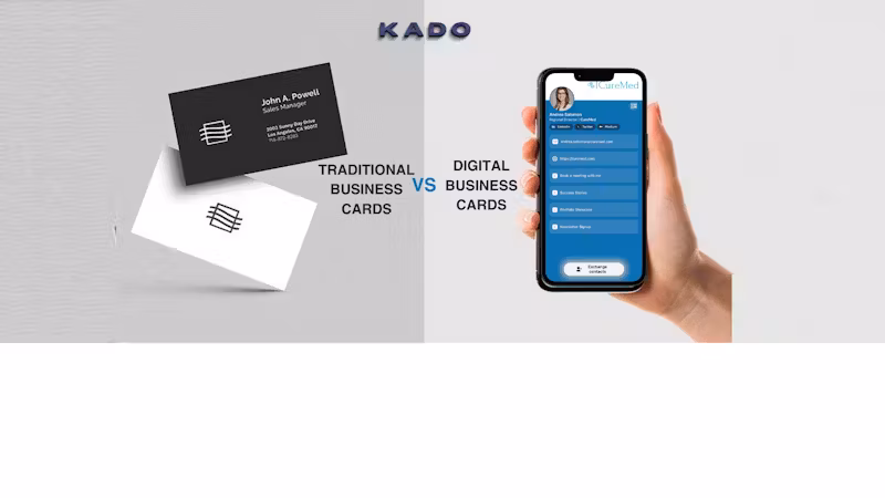 digital business card vs traditional card