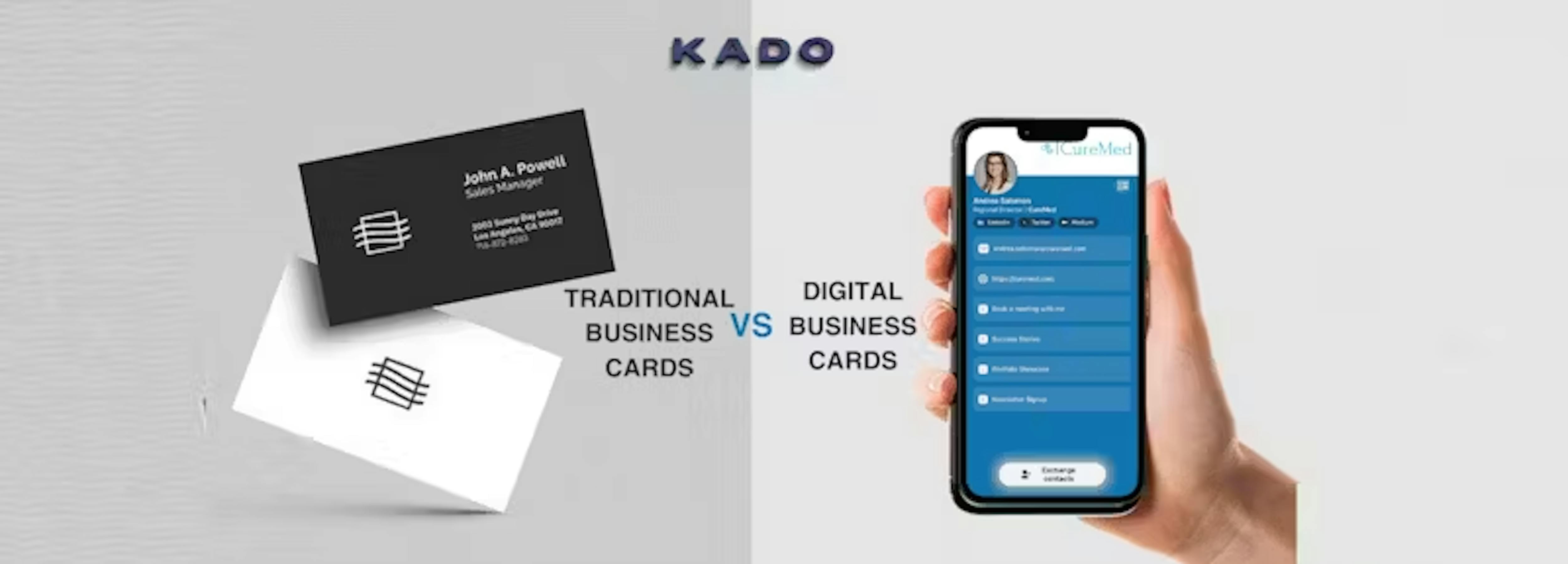 digital business card vs traditional card