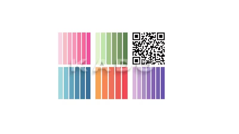 schéma de couleurs du code qr