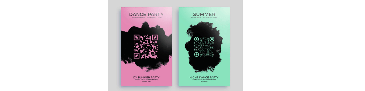 qr code on event posters