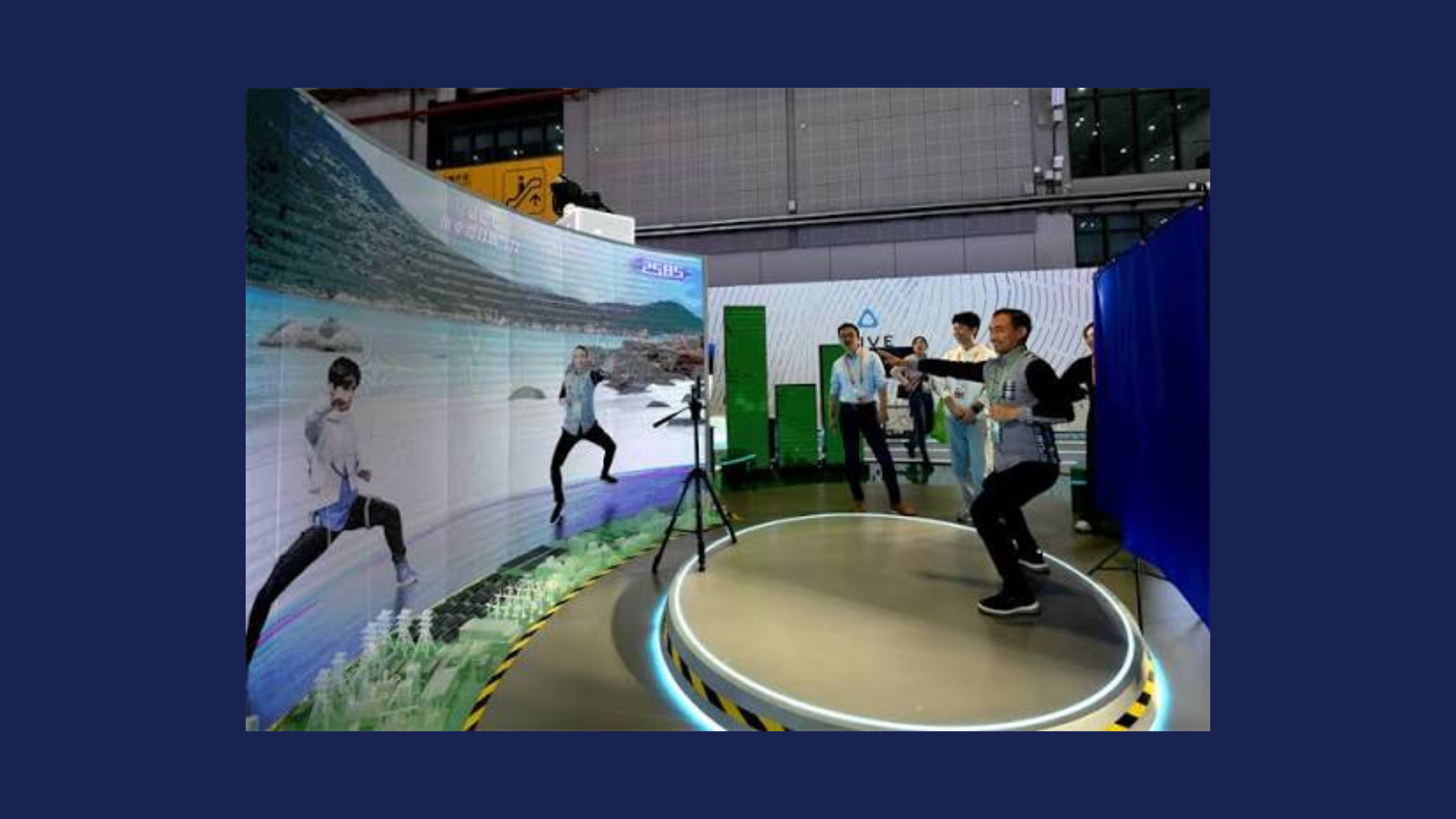 exhibitors during a conference