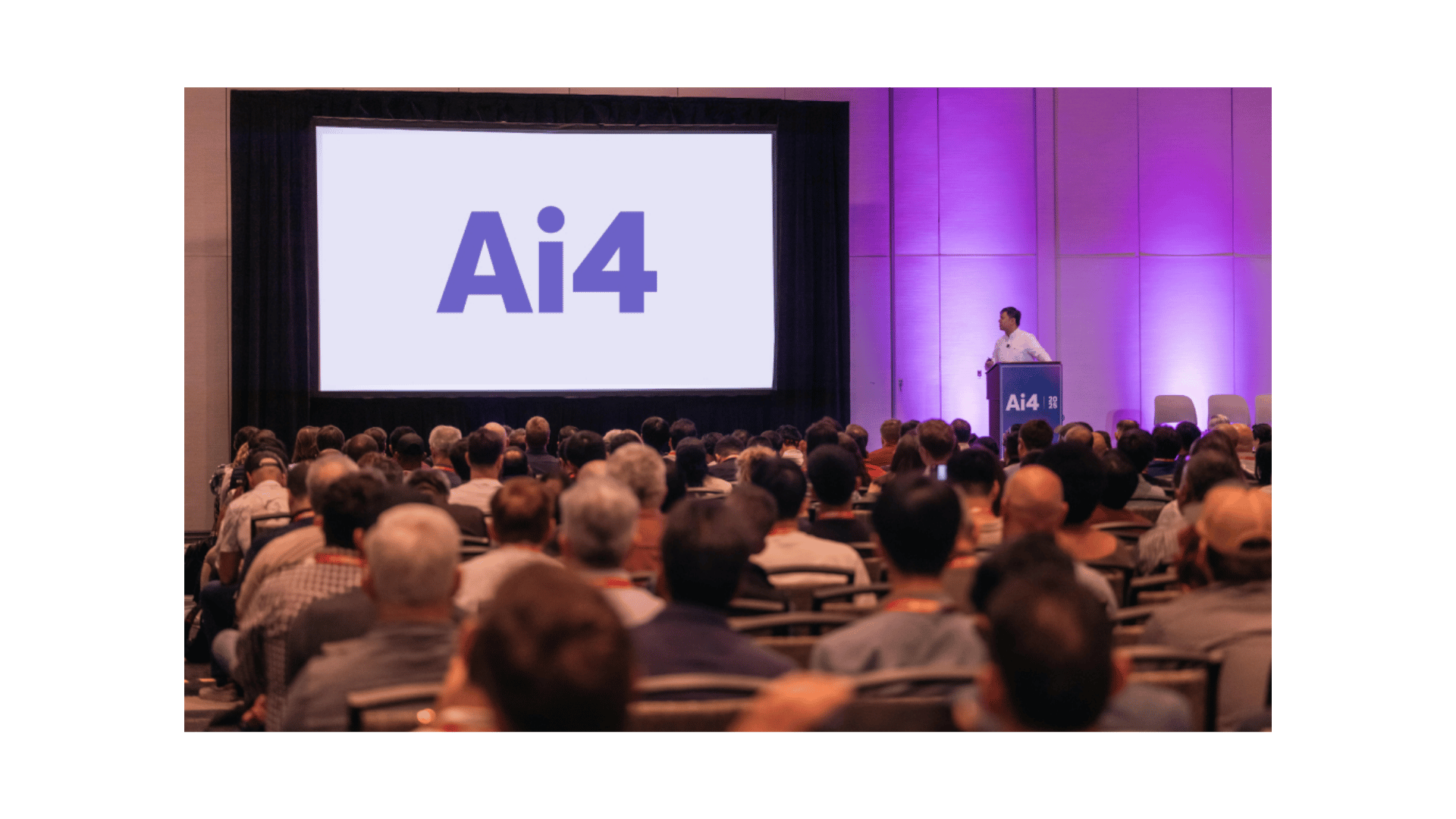 Attendees at the Ai4 conference exhibit hall