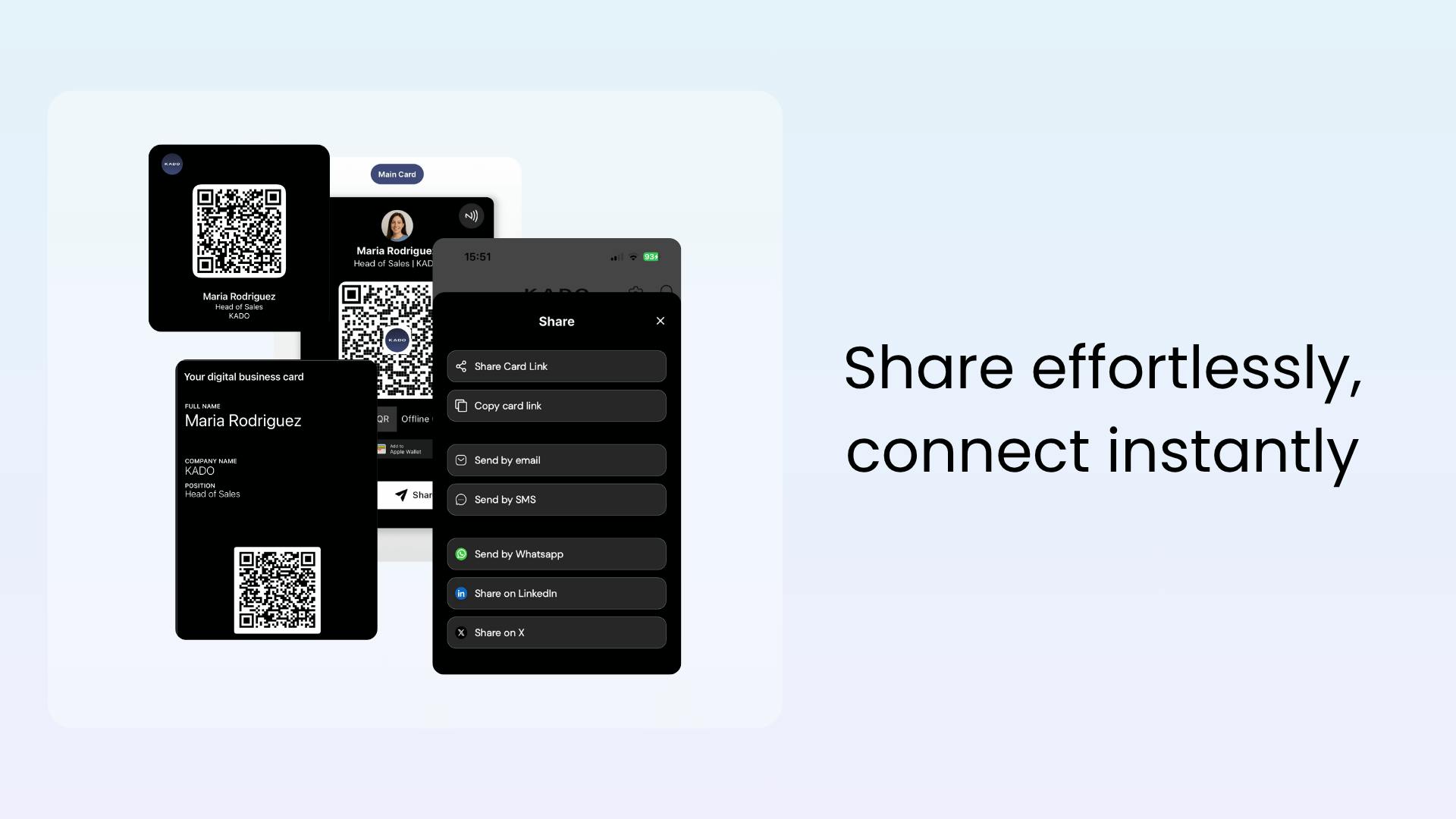 share a digital business card