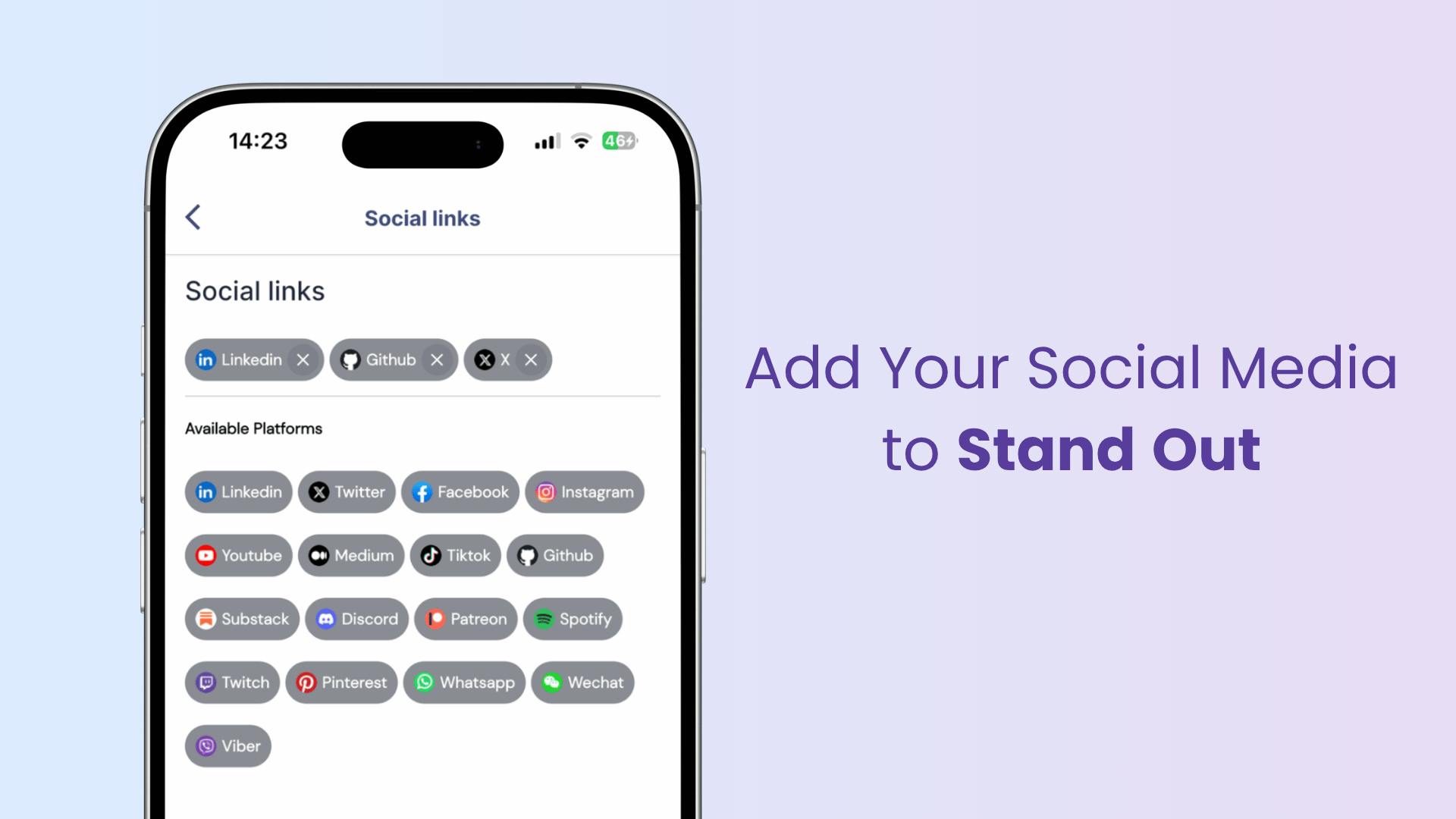 add social media