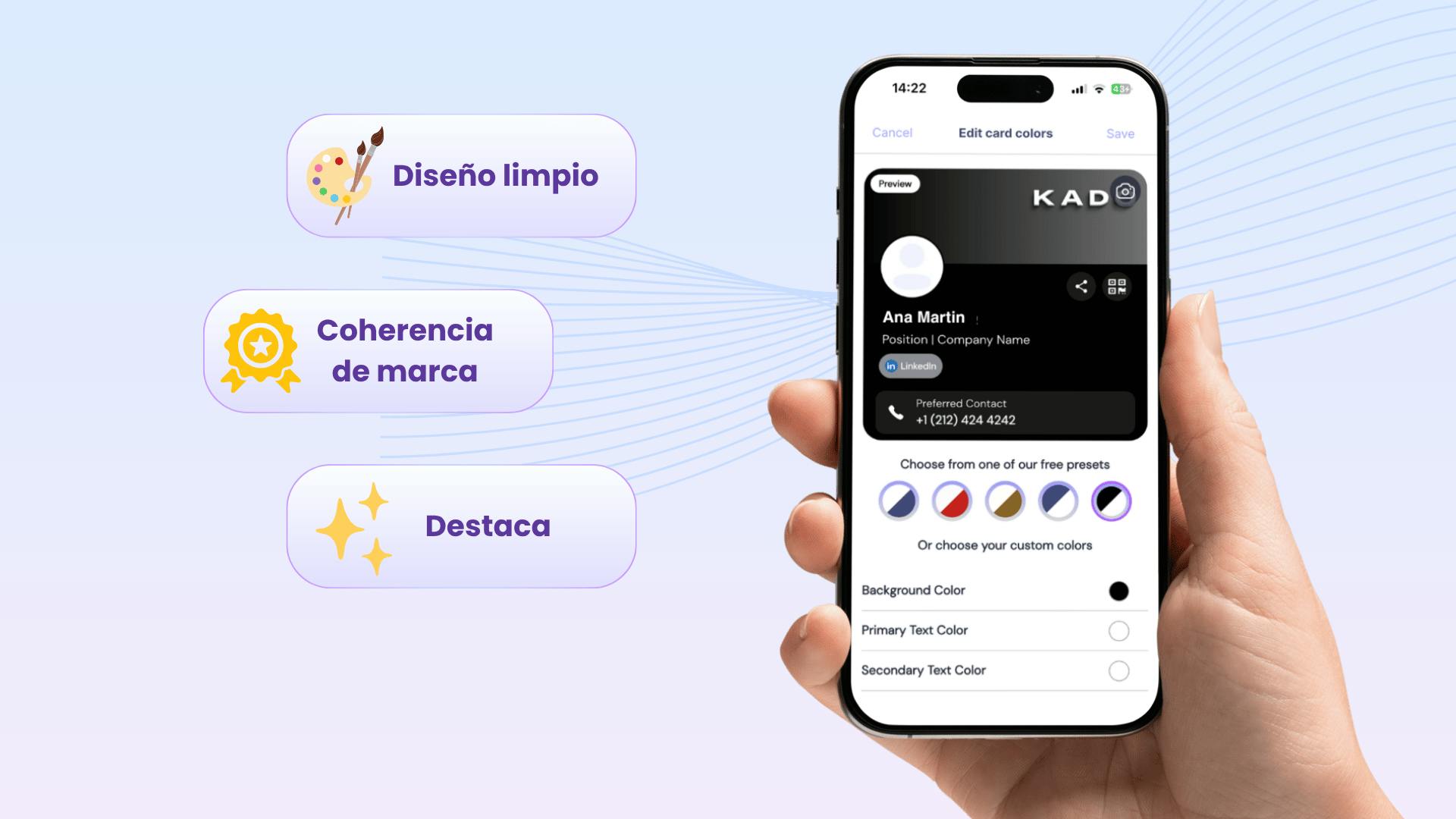 es: design a digital business card