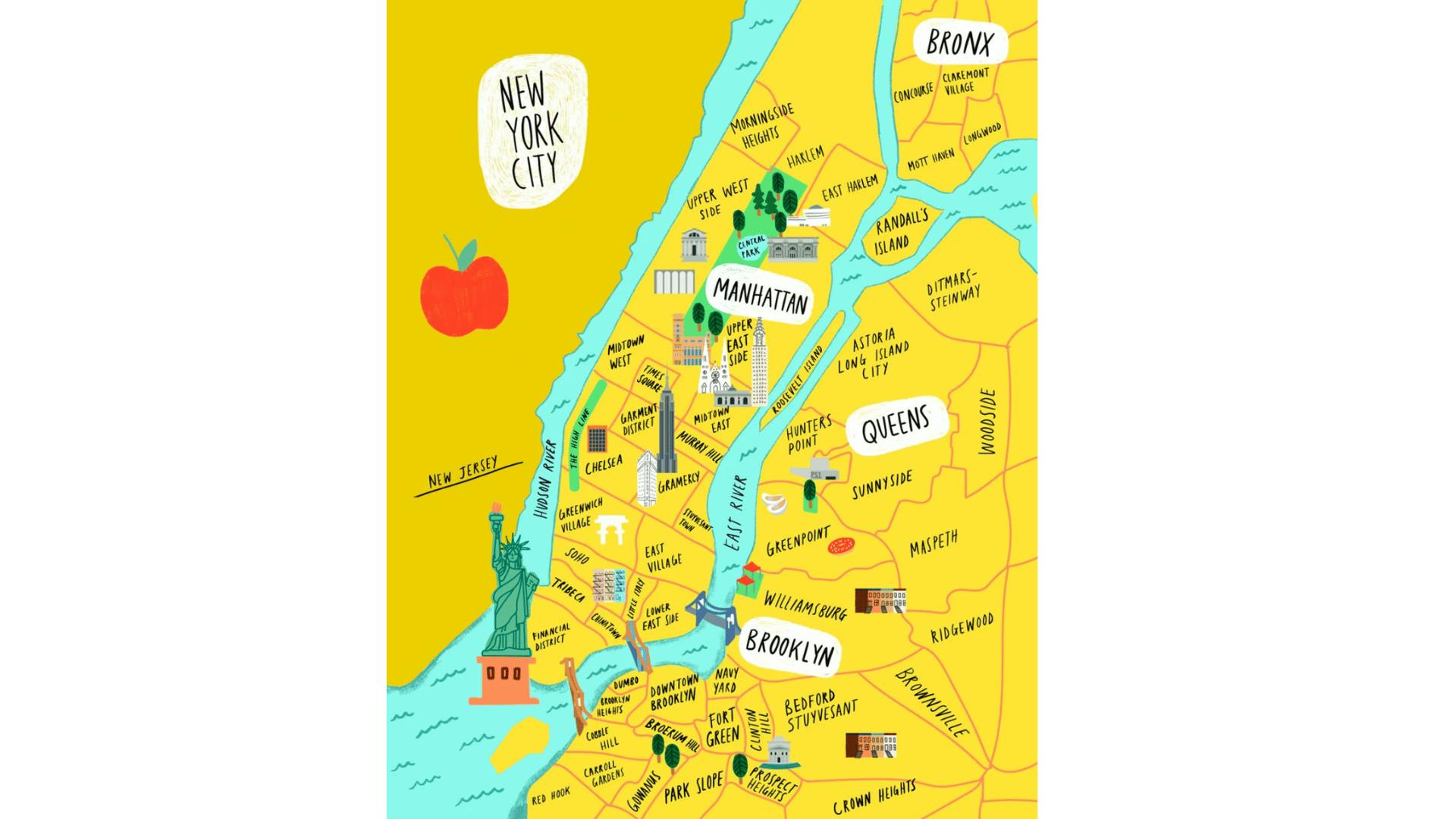 new york map