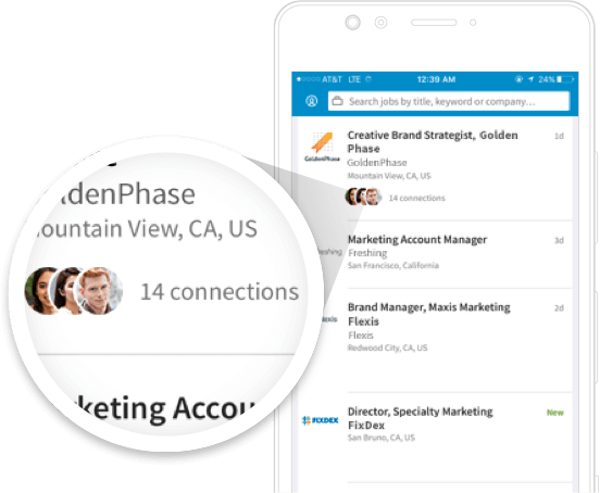 LinkedIn Jobs tab in navigation bar