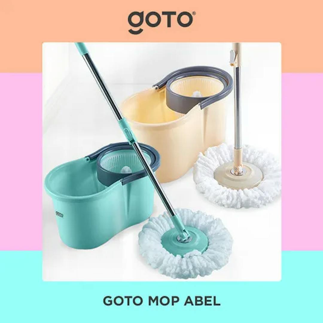 GOTO Mop Abel - Alat Pel Lantai Pembersih Lantai Spin Mop Ultra