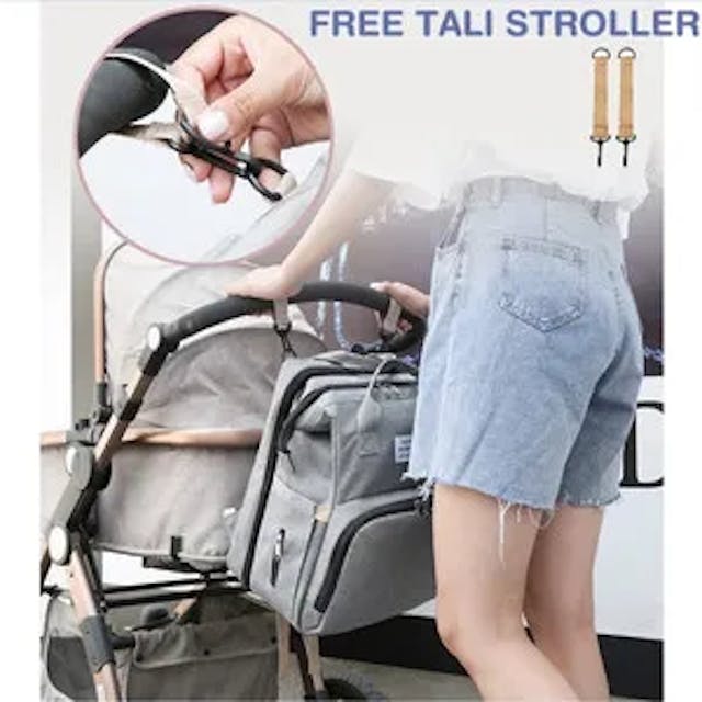 Tas Perlengkapan Bayi Multifungsi - Bonus Tali Stroller