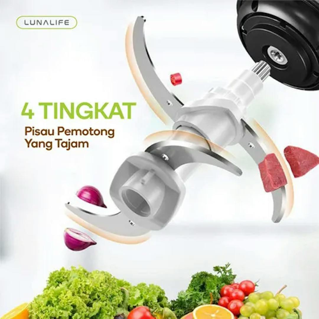 Luna Food Chopper 250Watt untuk Daging dan Bahan Makanan