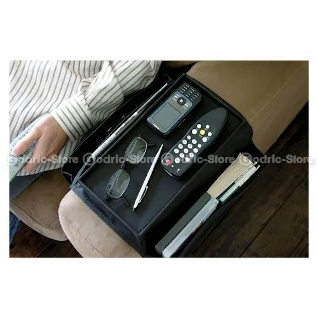 Sofa Organizer Portable untuk Remote TV dan Makanan