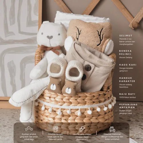 Newborn Hampers Gift Set Premium Brown