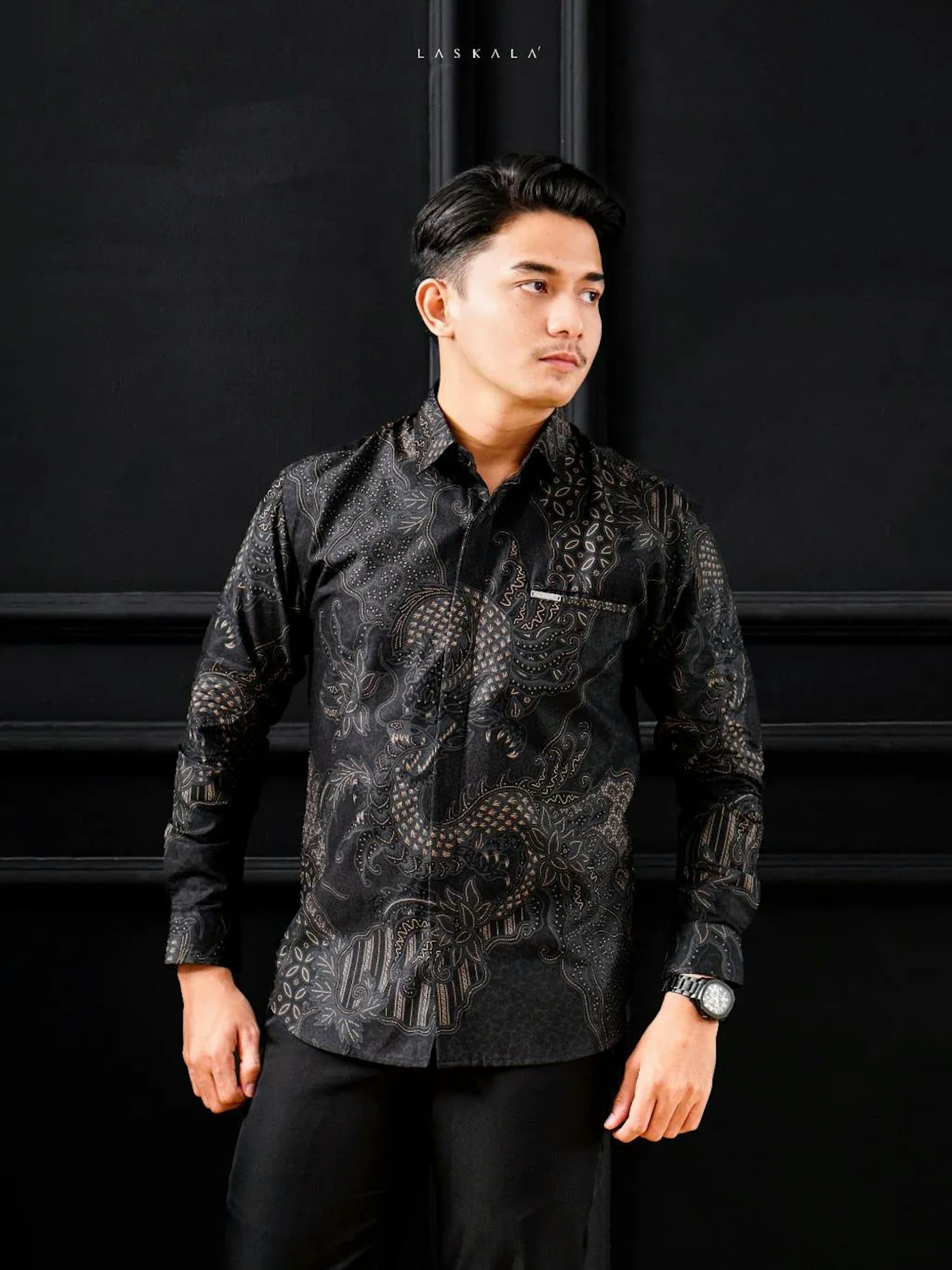 Kemeja Batik Pria Laskala Premium Nagara K10A528