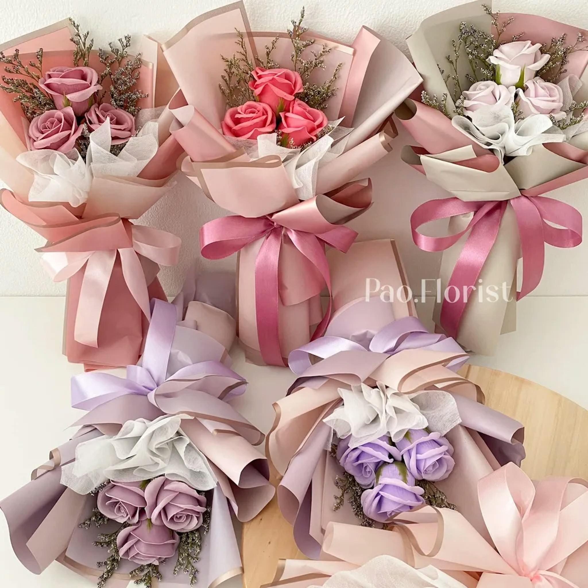 Bunga sabun handmade dari Pao Florist.