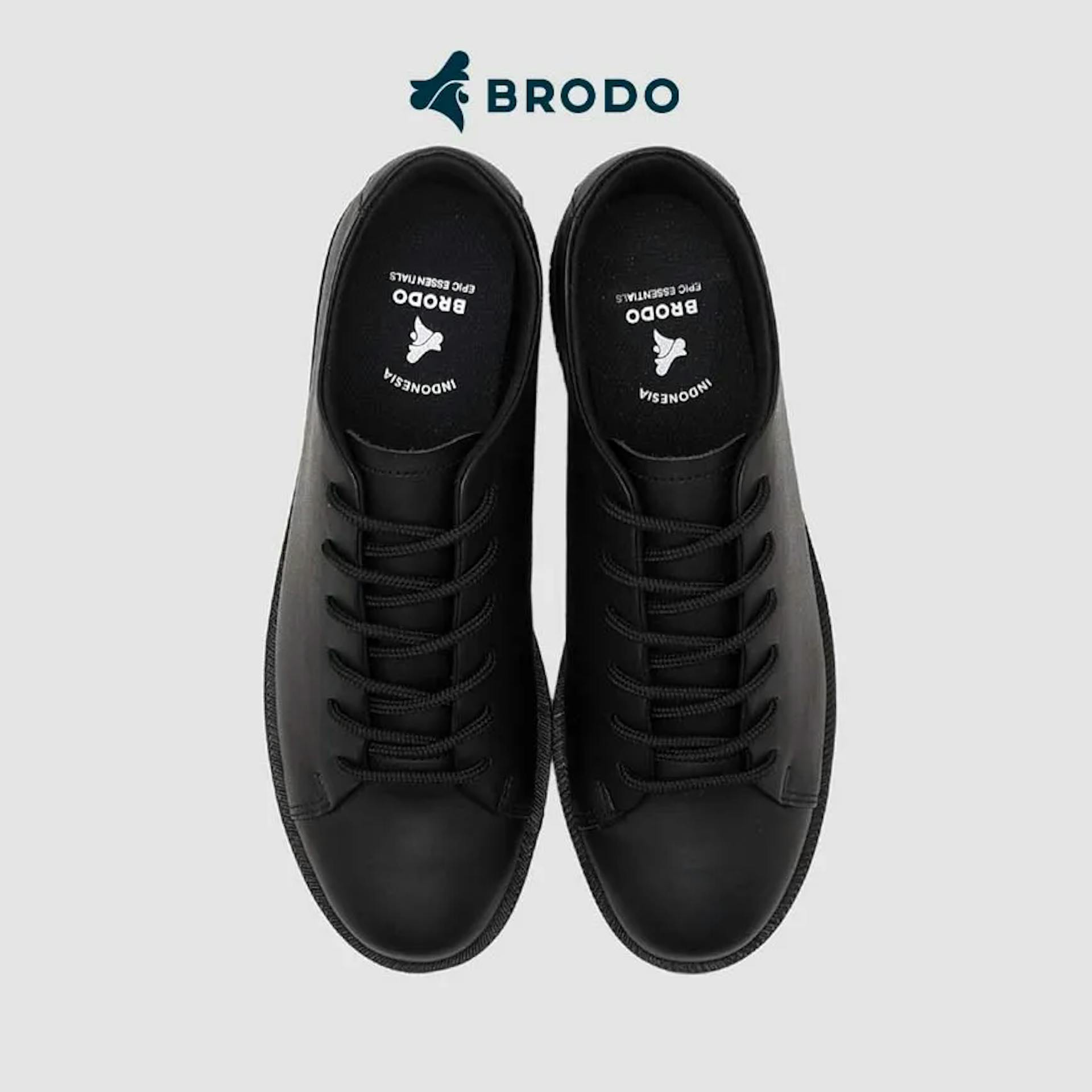 Brodo Ponte Eco Full Black dengan material PU