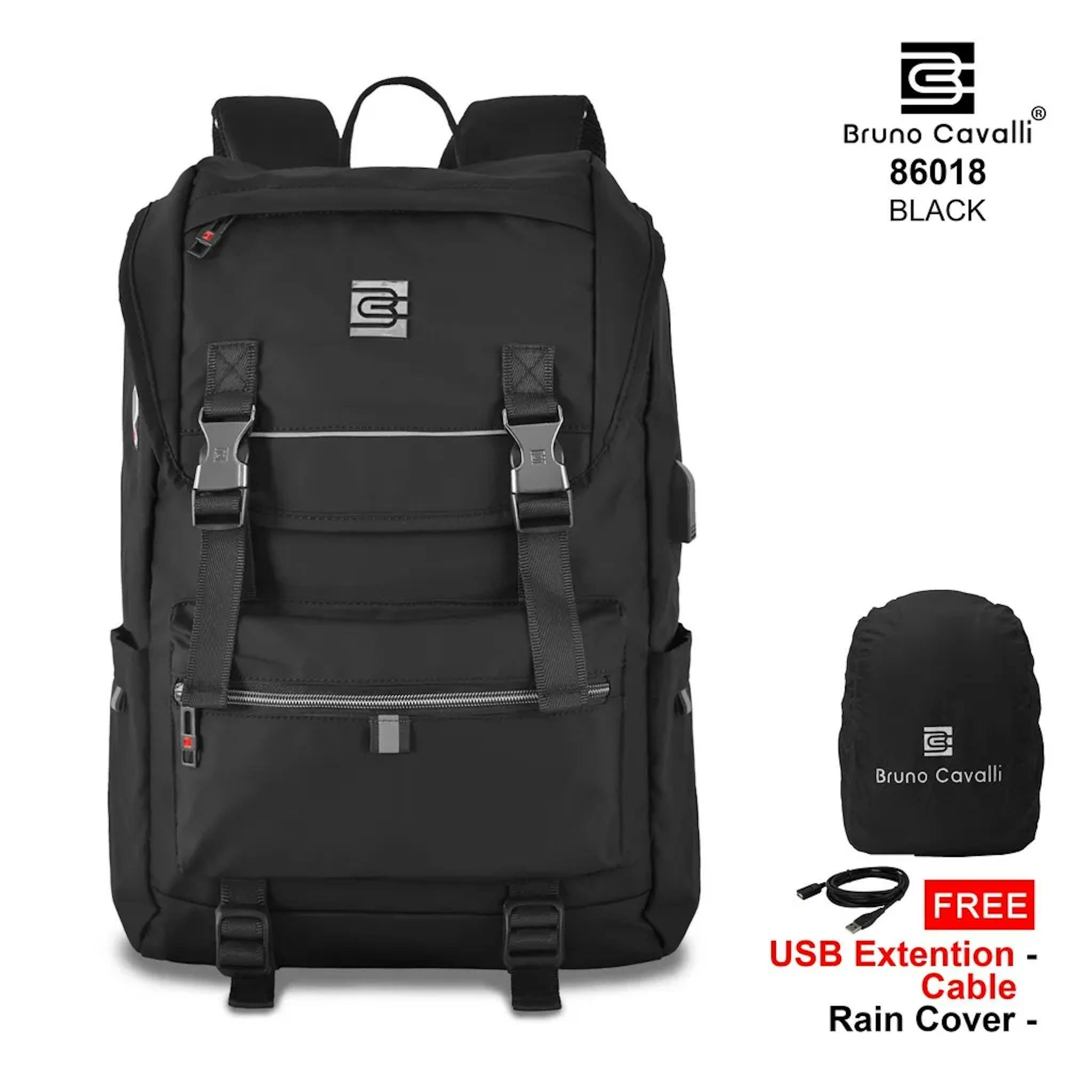 Tas Ransel Laptop Bruno Cavalli GENO 2 86018 – USB Charging dan Waterproof