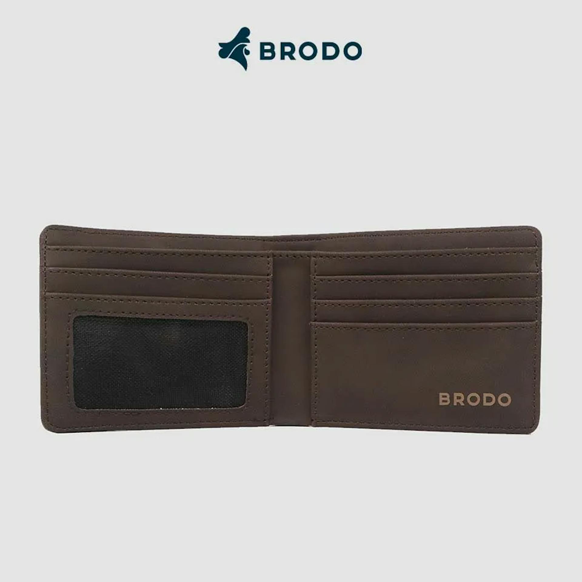 Detail card holder pada dompet Brodo