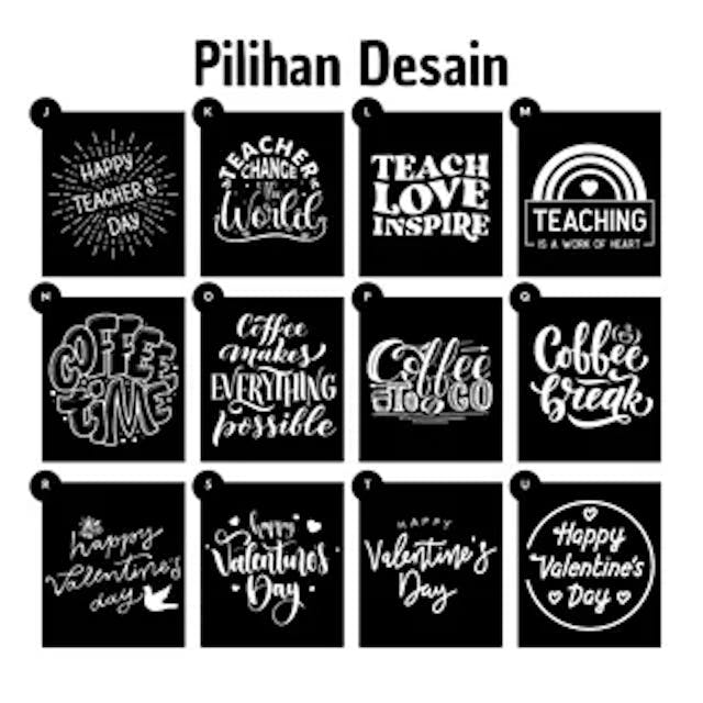 Pilihan Custom Tulisan Custom Coffee Mug Stainless 400ml