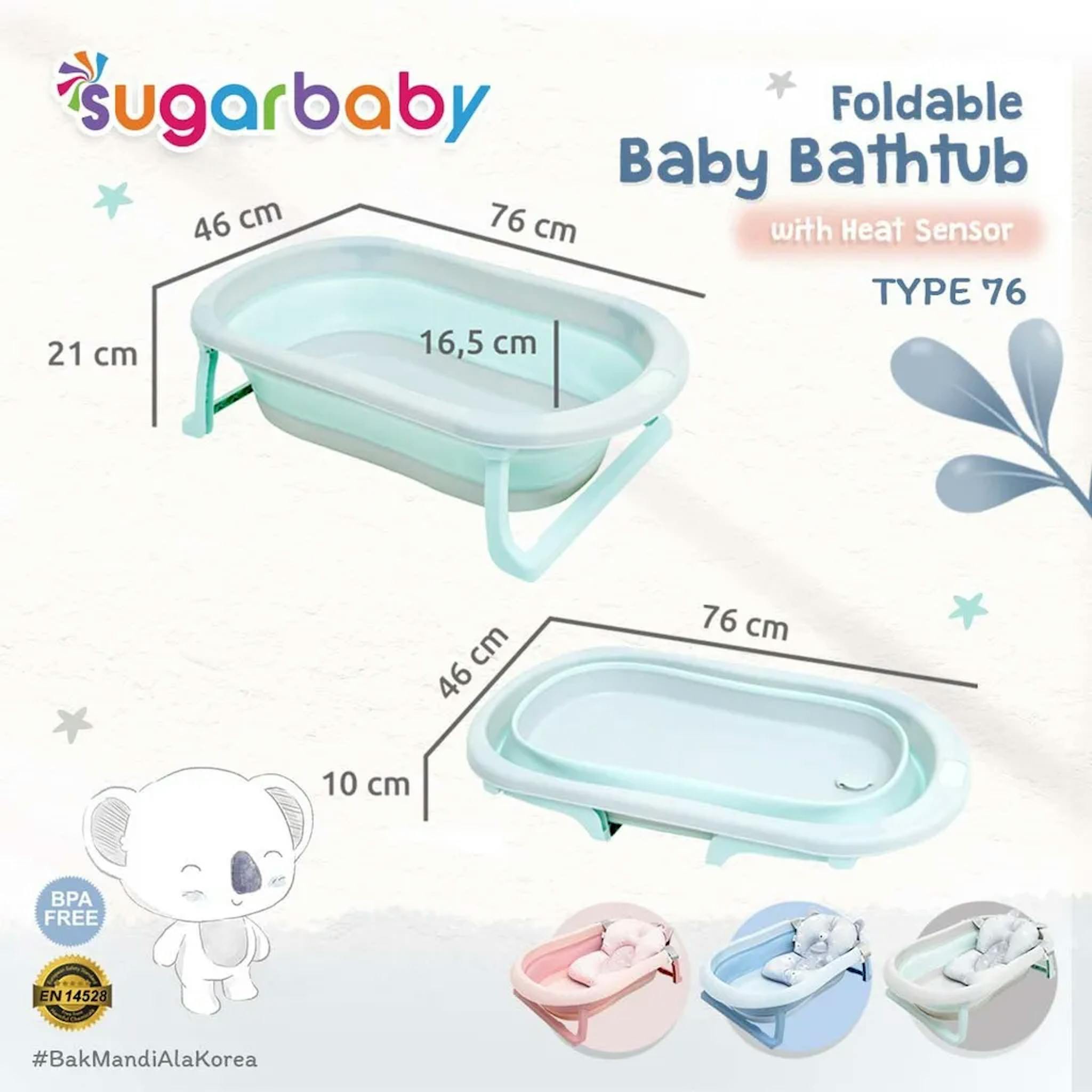 Bak Mandi Bayi Lipat Sugar Baby