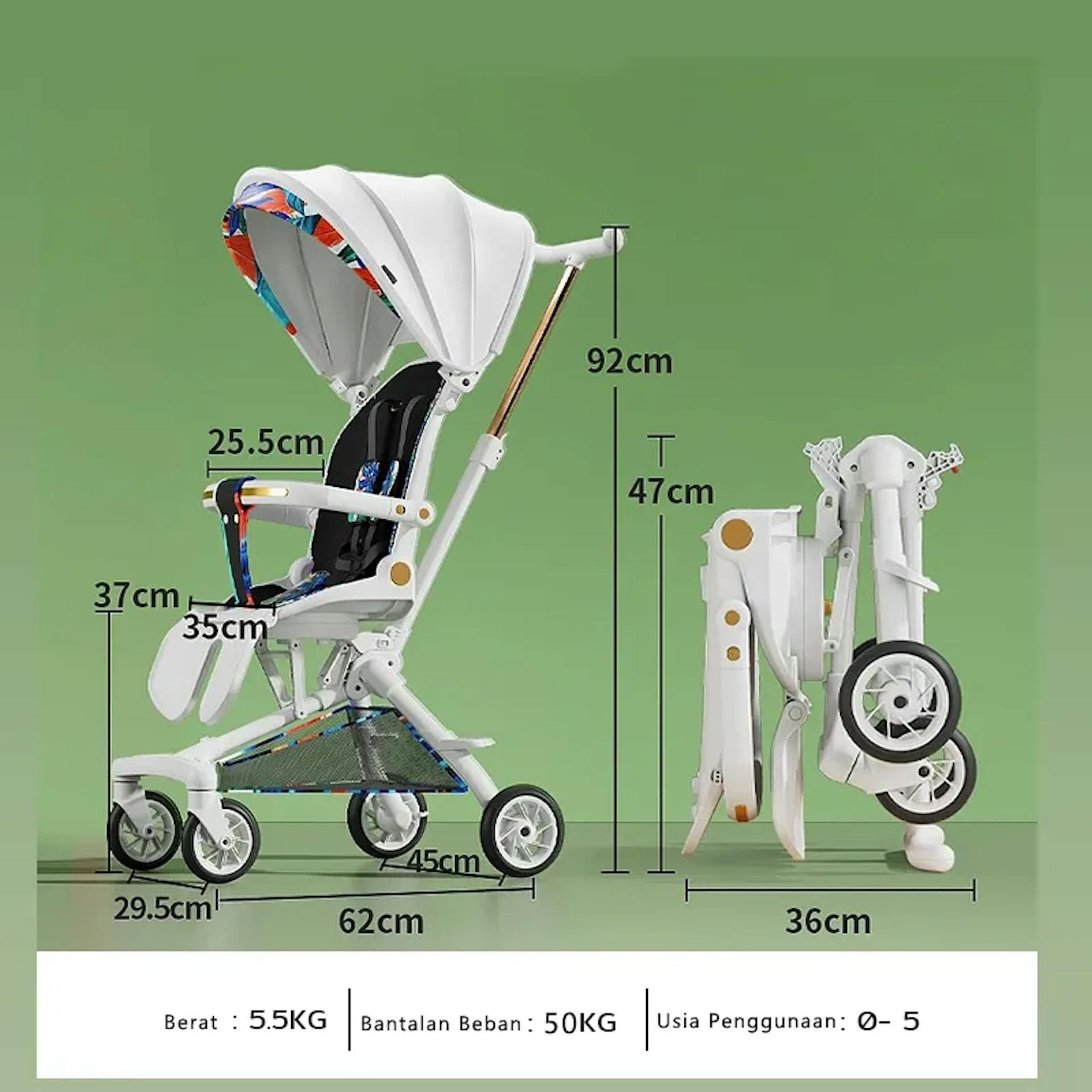 Stroller Bayi Lipat Mmflight