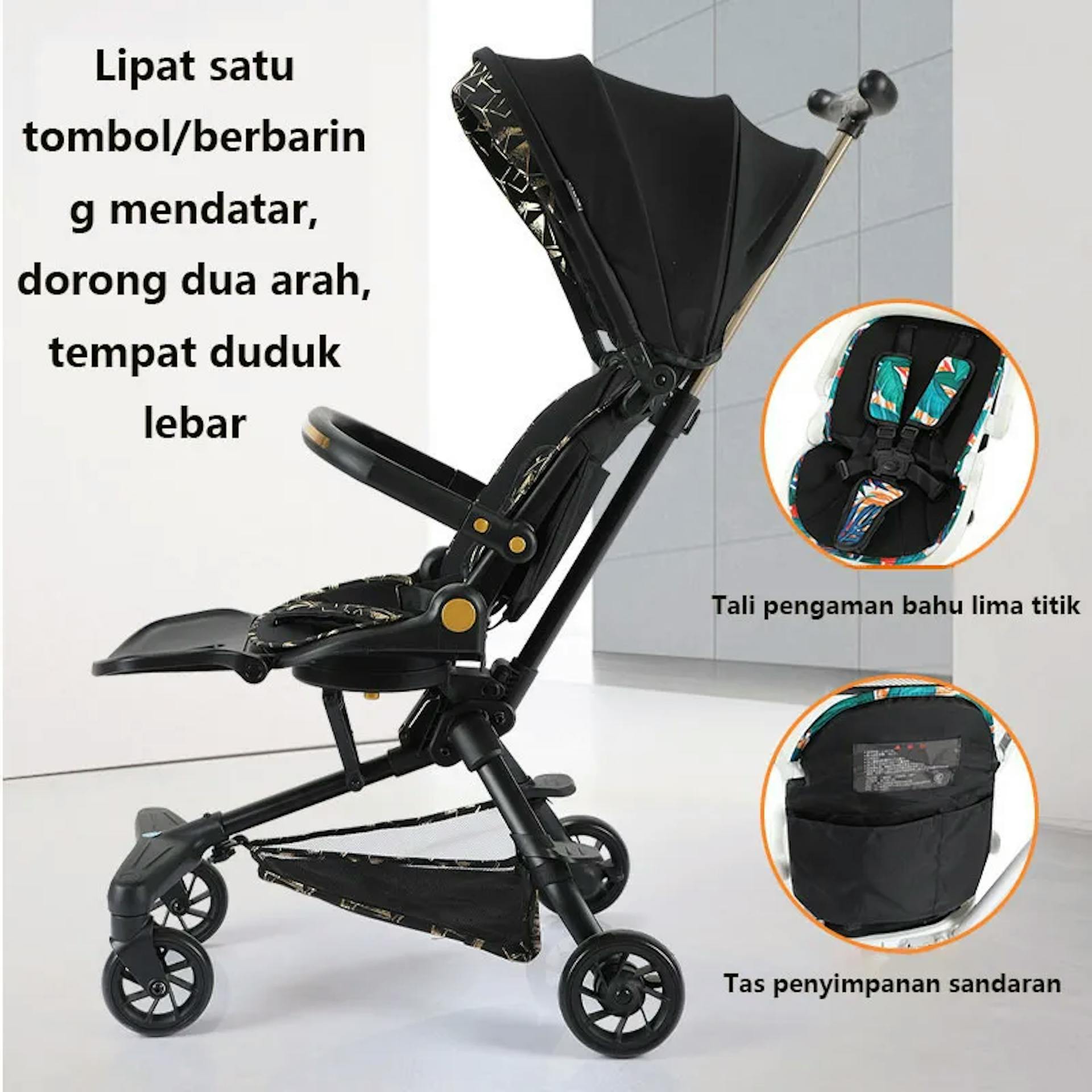 Mmflight Stroller Baby - Kereta Dorong Bayi 2 Arah