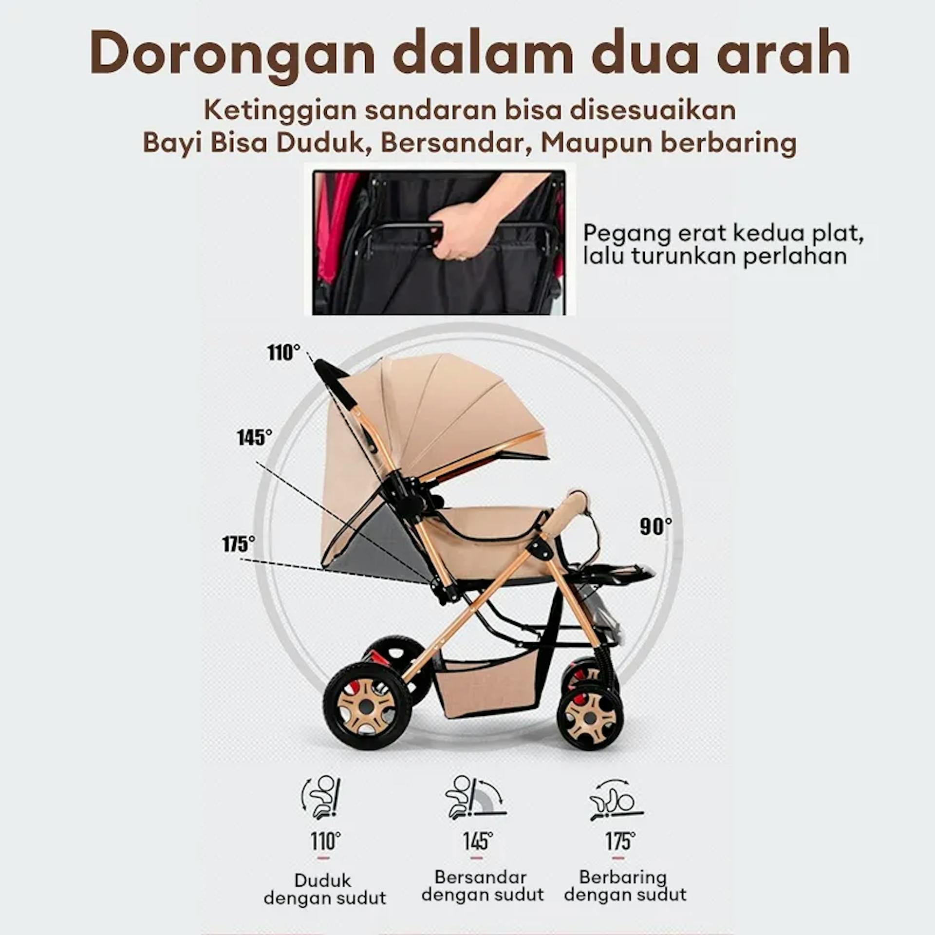 Stroller Bayi 2 Arah Adora