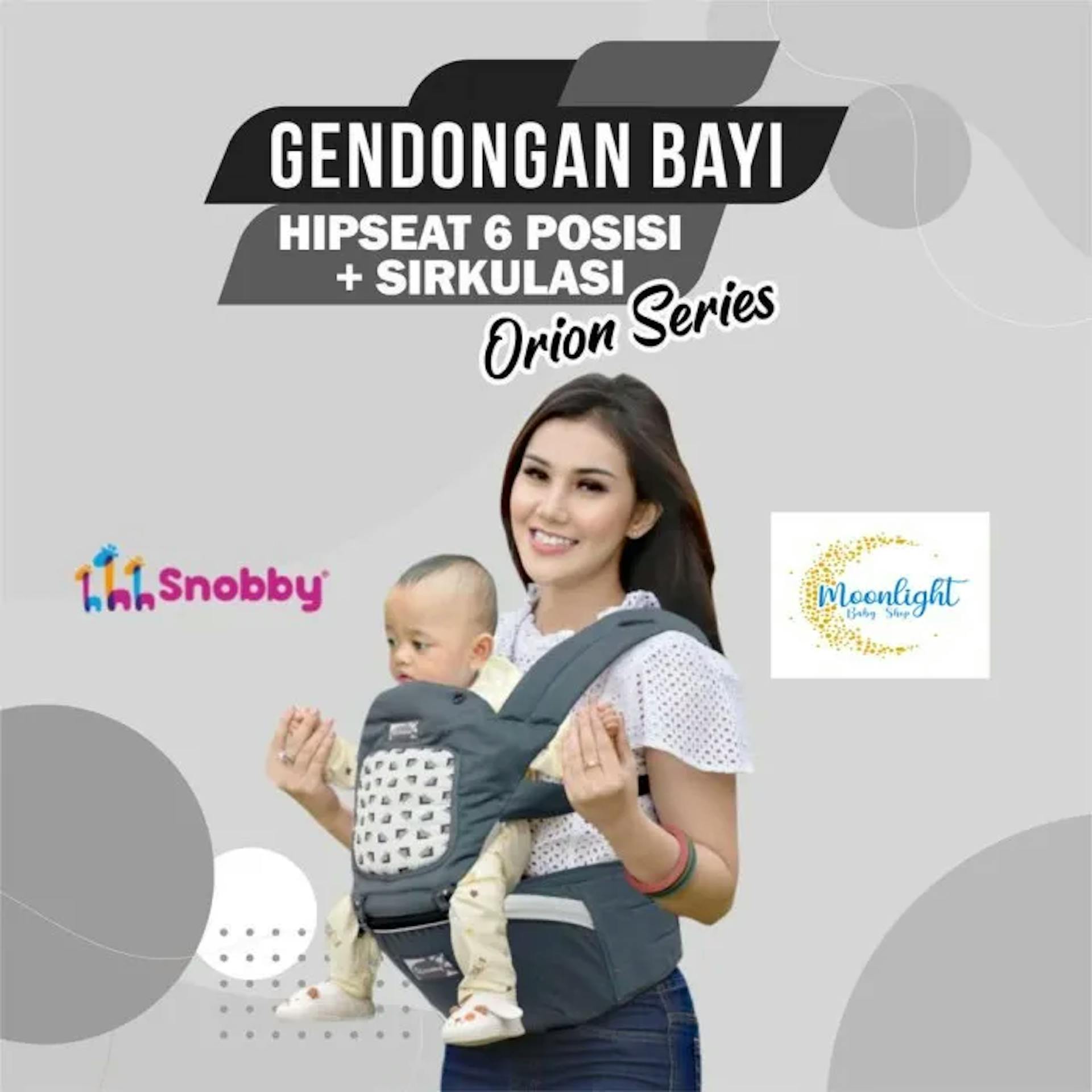 Gendongan Bayi Snobby HIPSEAT Praktis dan Mudah Digunakan