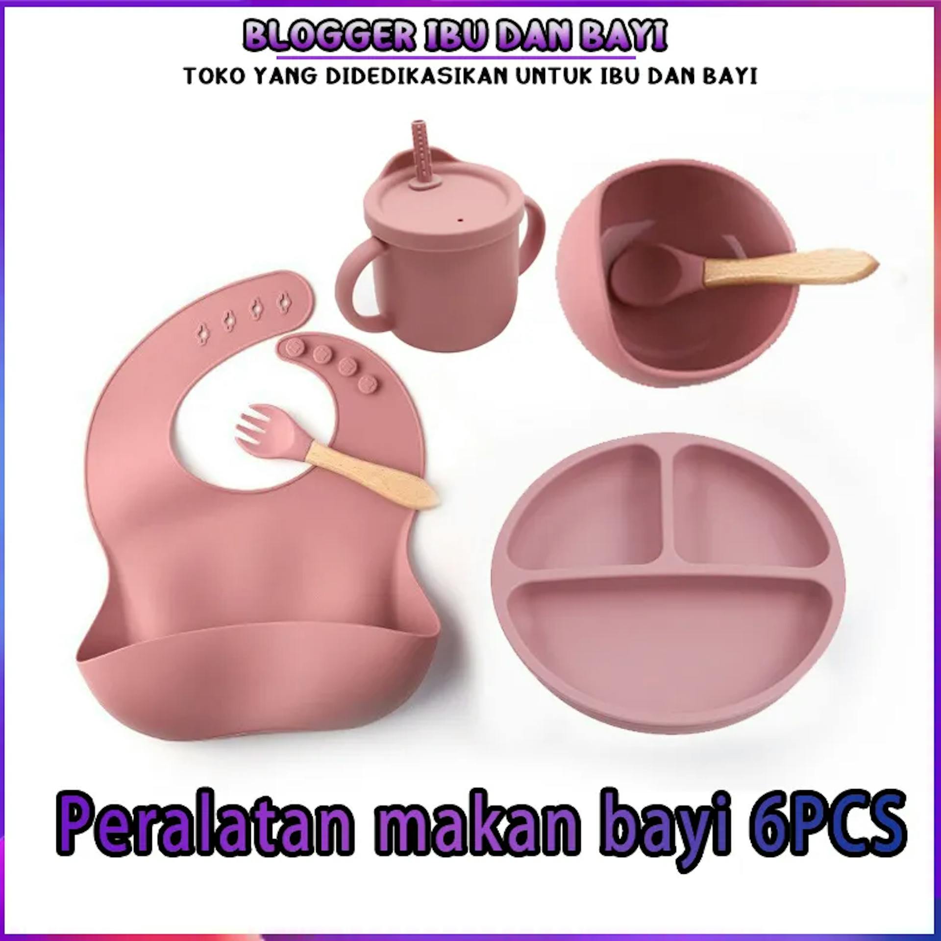 Set Peralatan Makan Silikon Bayi