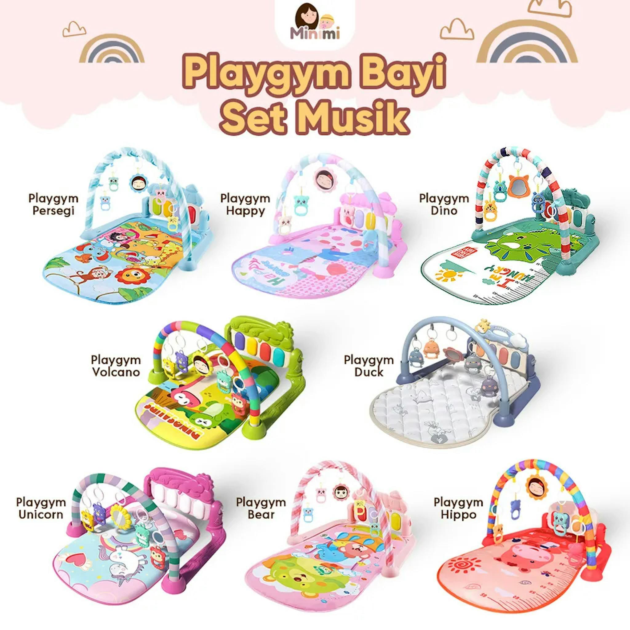 Minimi Playmate Baby Gym Matras Mainan Bayi