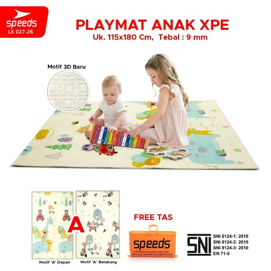 SPEEDS Playmat Bayi Karpet Lipat 115x180cm