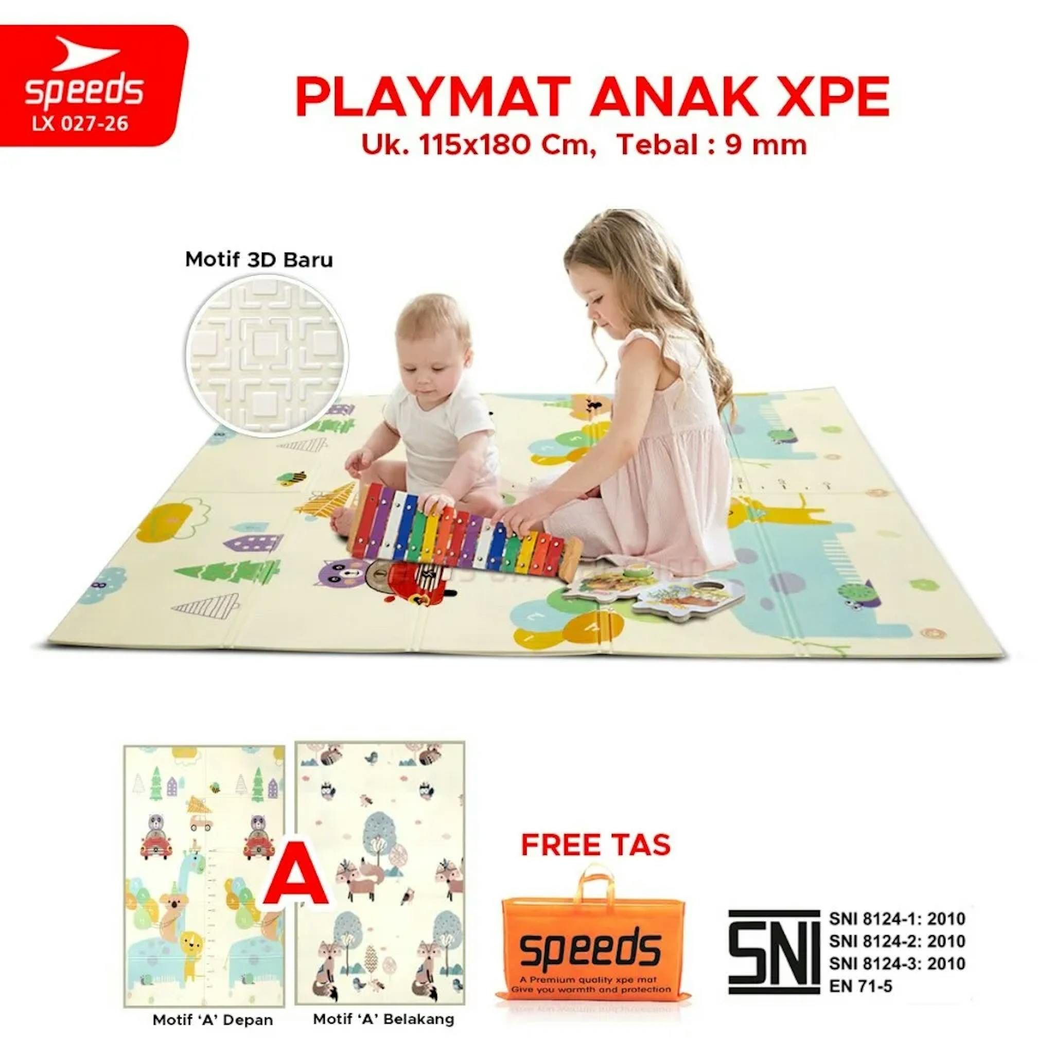 SPEEDS Playmat Bayi Karpet Lipat 115x180cm