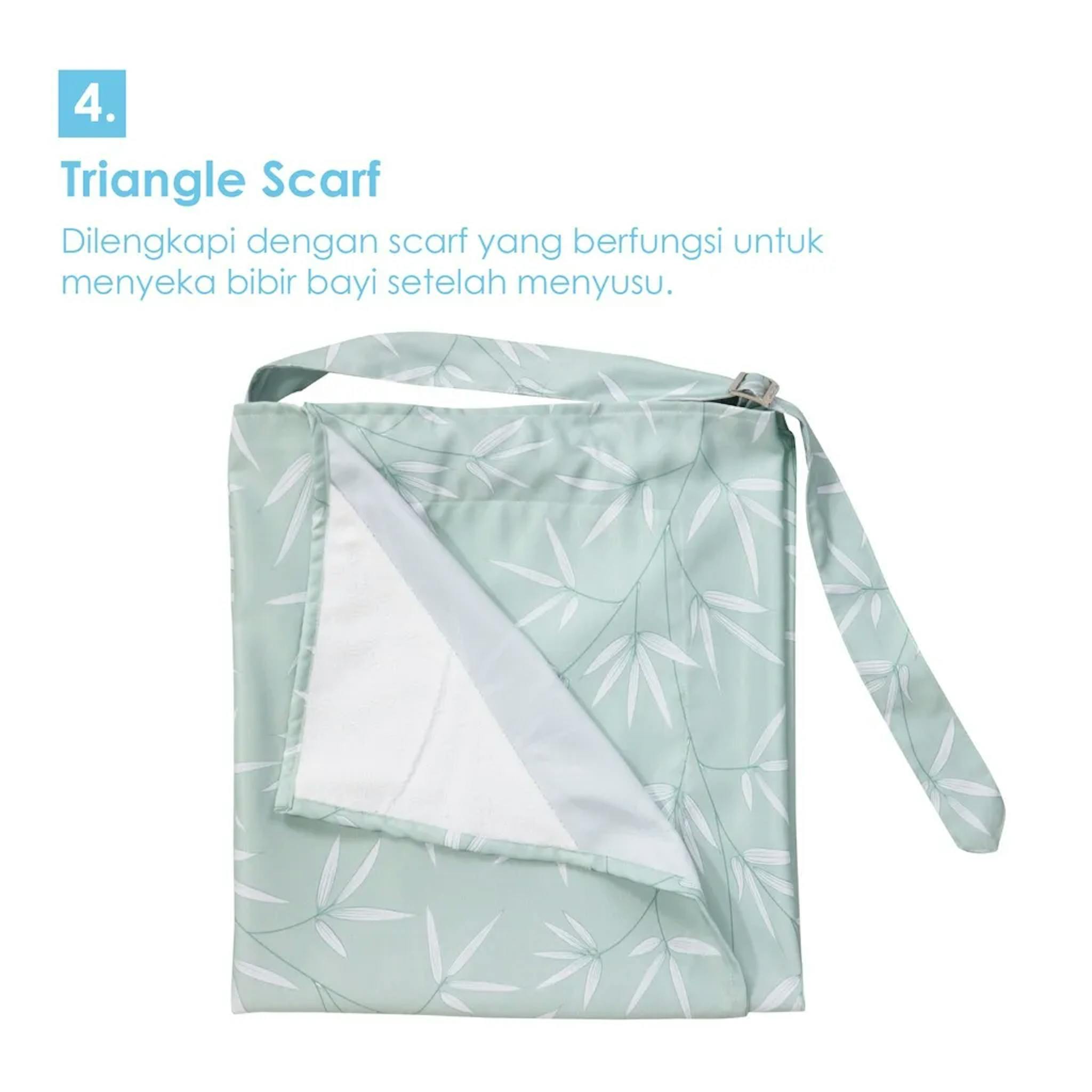 Cover Menyusui Natural Moms dengan Triangle Scarf