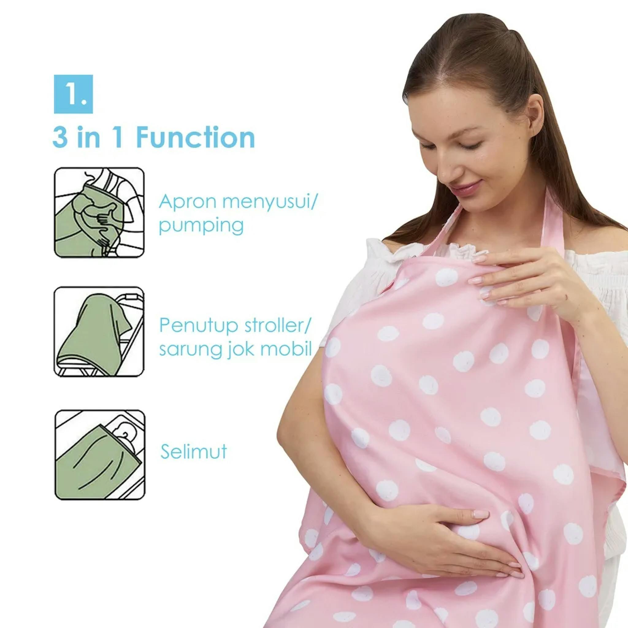 Nursing Cover Natural Moms: Apron Menyusui Nyaman