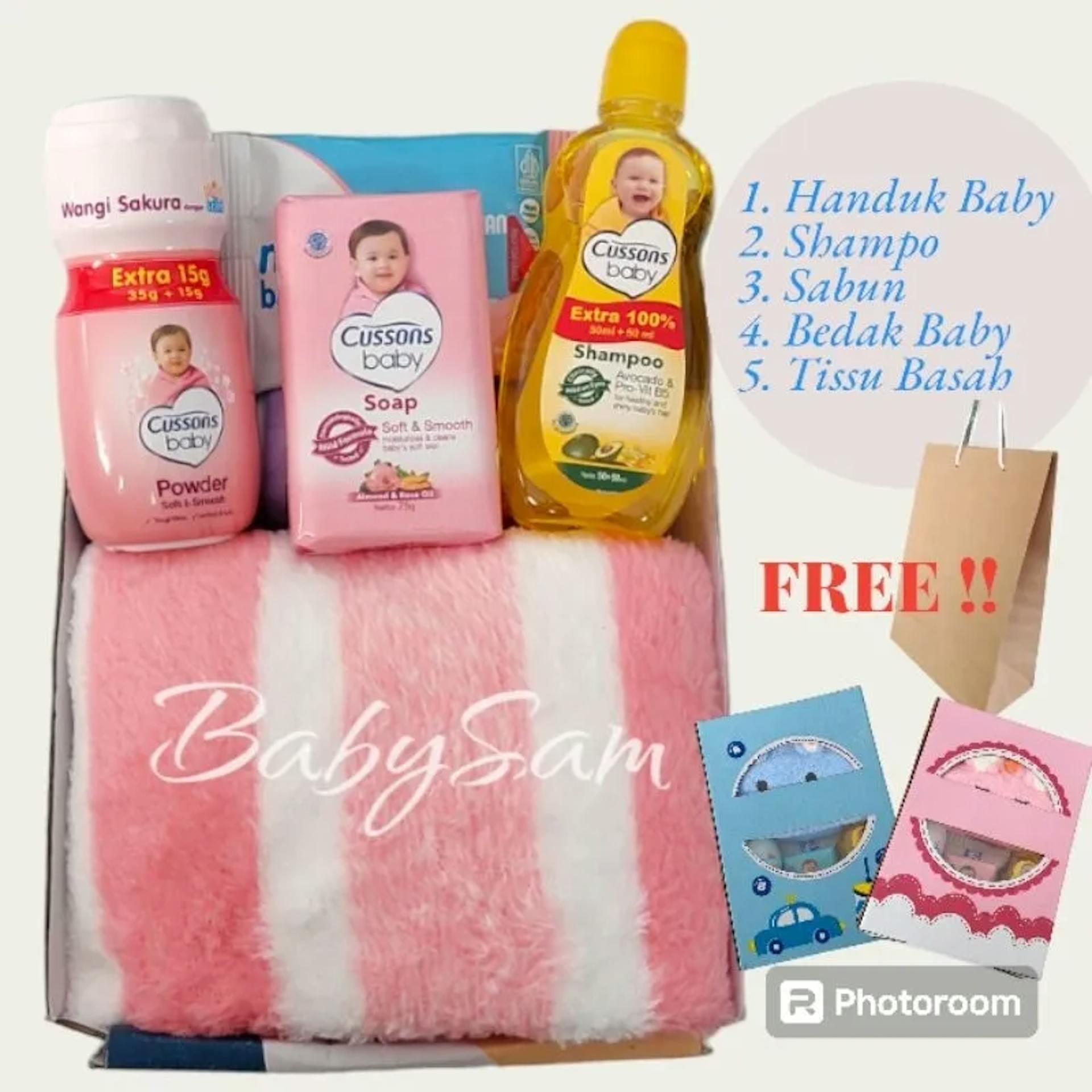 Paket Hadiah Mandi Bayi - Semua yang Dibutuhkan dalam Satu Set