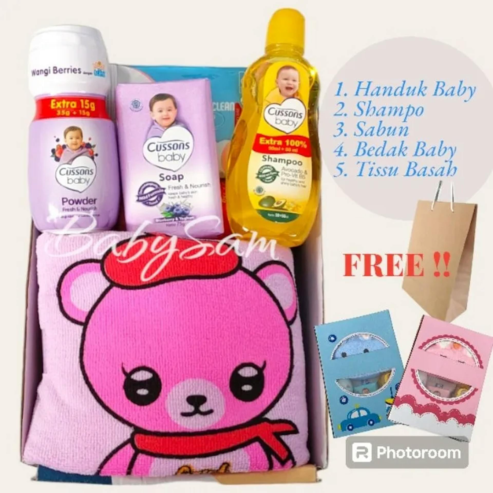 Kado Perlengkapan Mandi Bayi - Hampers Mandi Bayi Praktis dan Lengkap