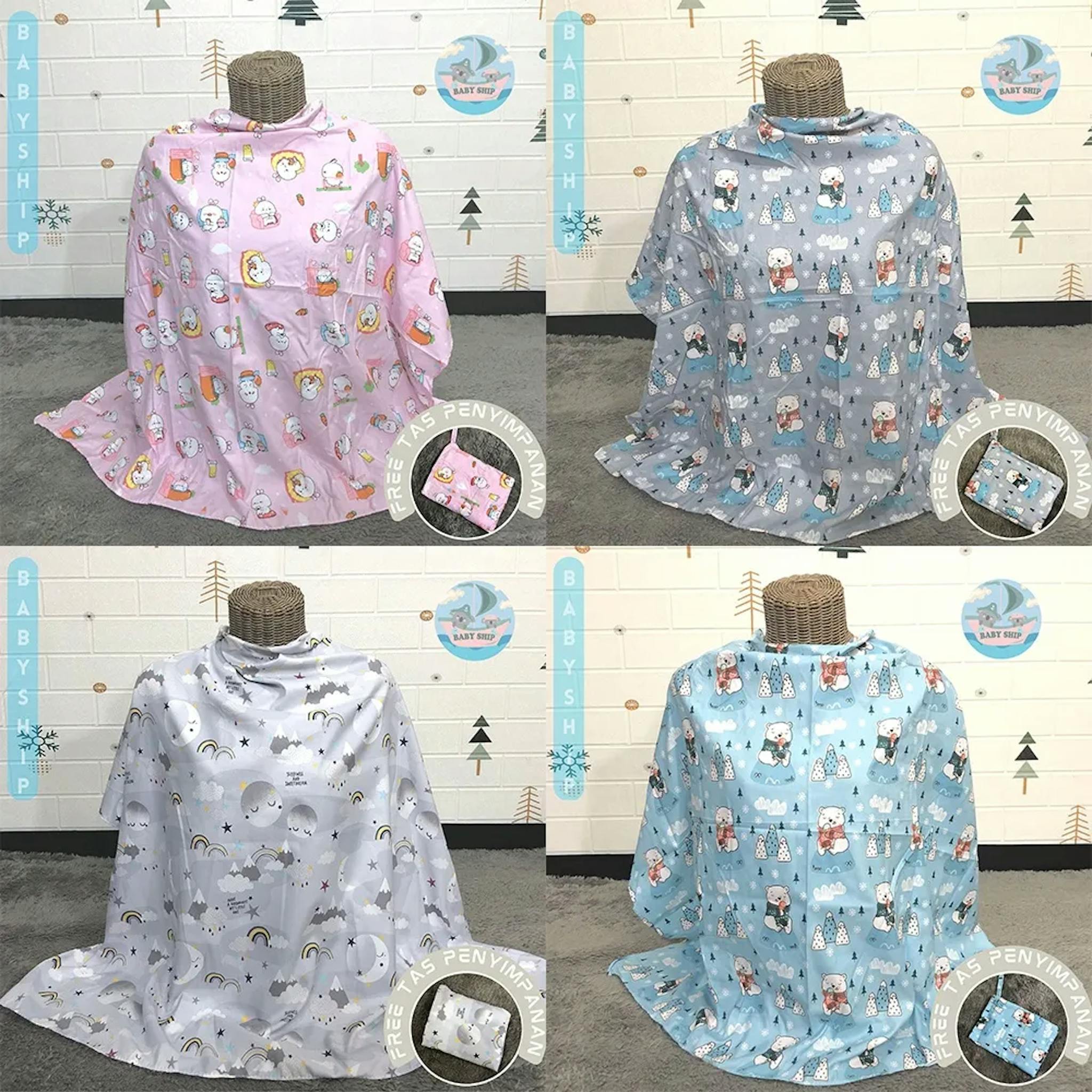 Apron menyusui bayi dari BabyShip dengan bahan lembut