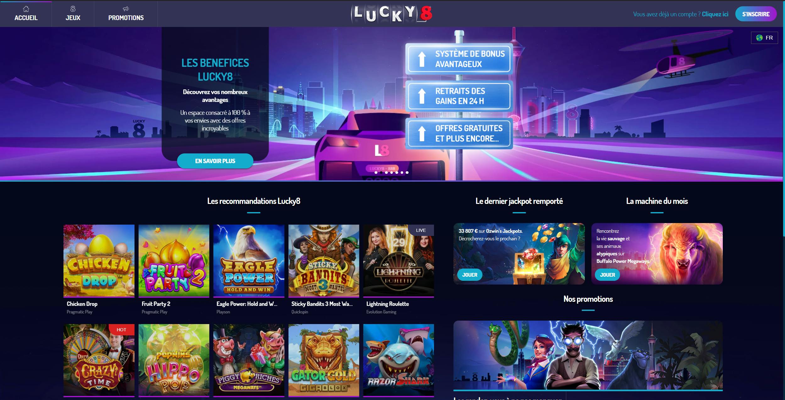 landing page lucky 8 casino