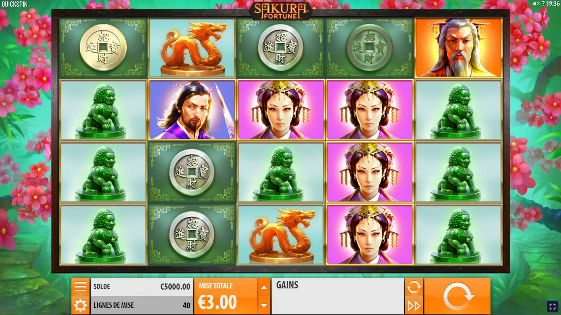 gameplay sakura fortune quickspin