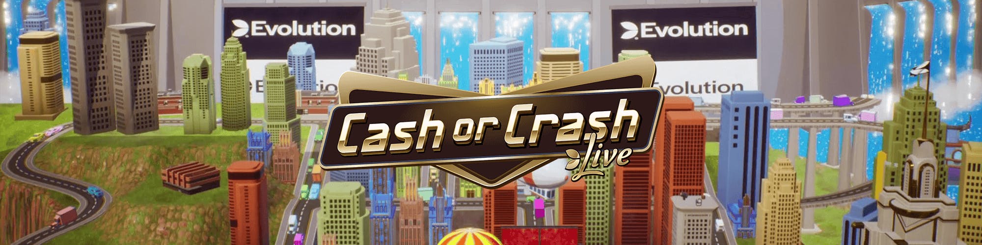 cash or crash live advertising banner