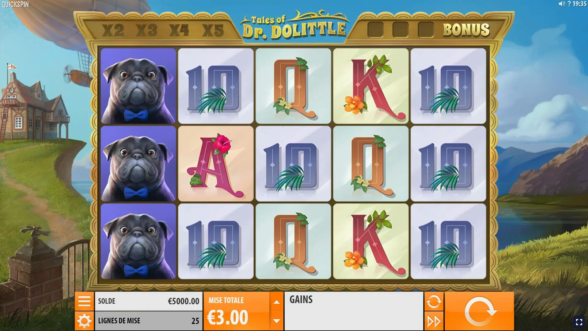 gameplay tales of dr dolittle quickspin