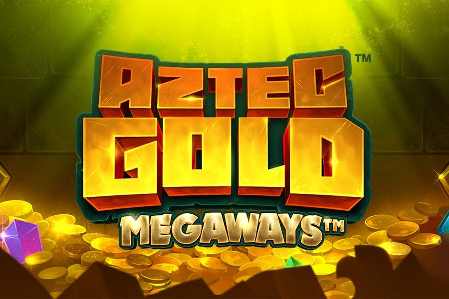 Aztec Gold Megaways advertising banner from ISoftBet
