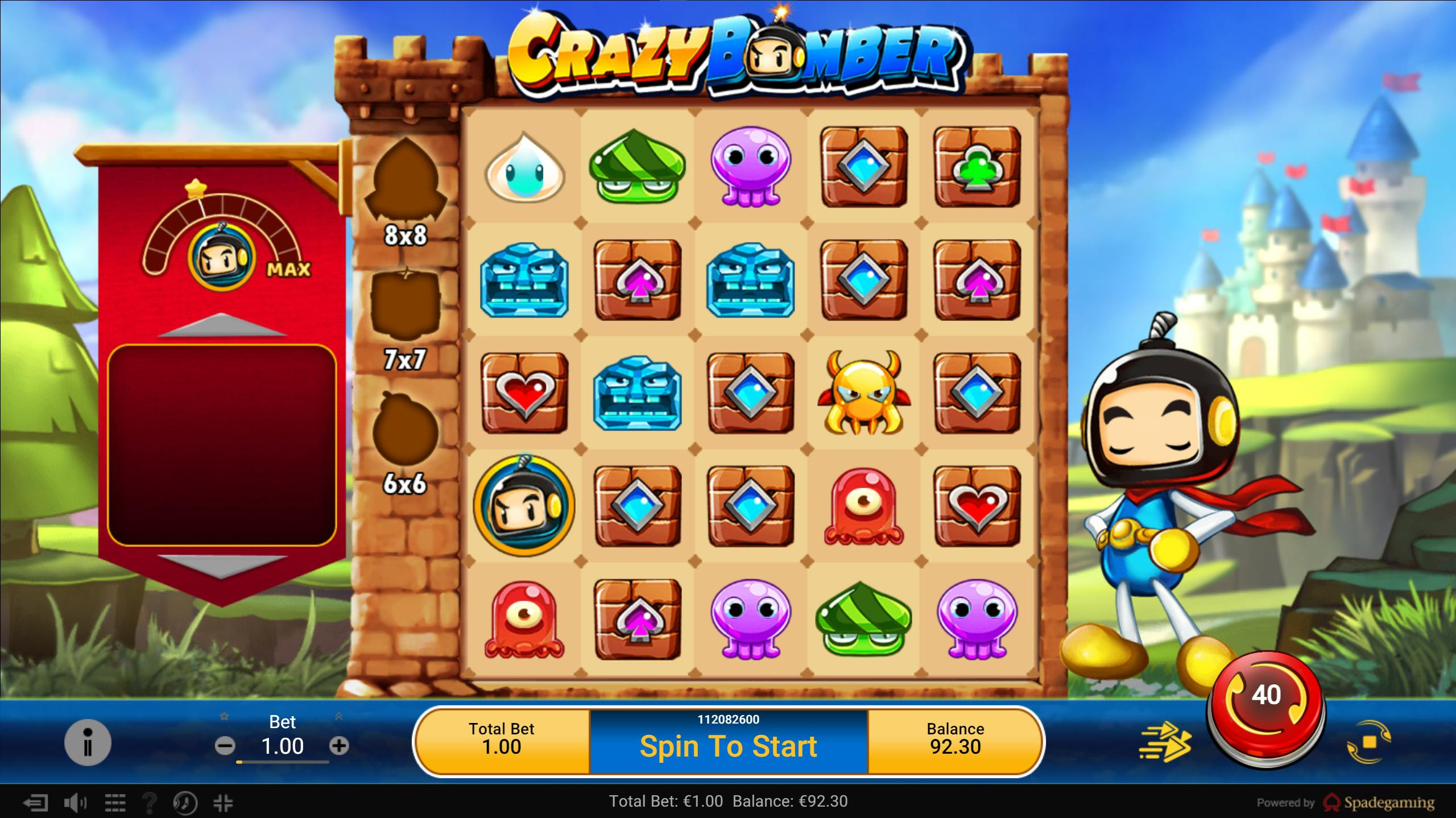crazy bomber gameplay sticky wilds