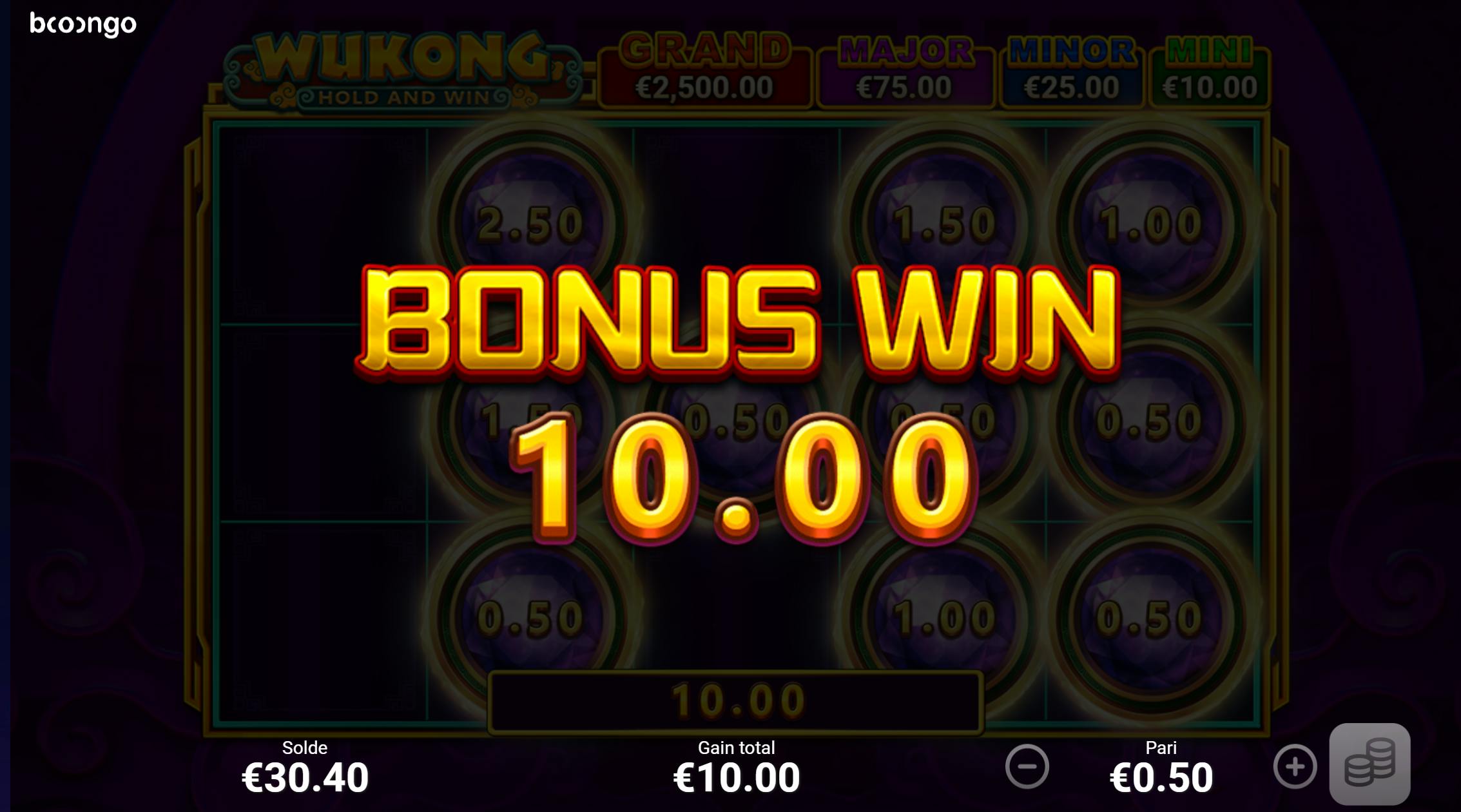 mode bonus de wukong hold and win de boongo