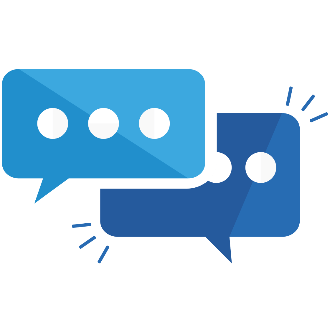 Icon of two speech bubbles