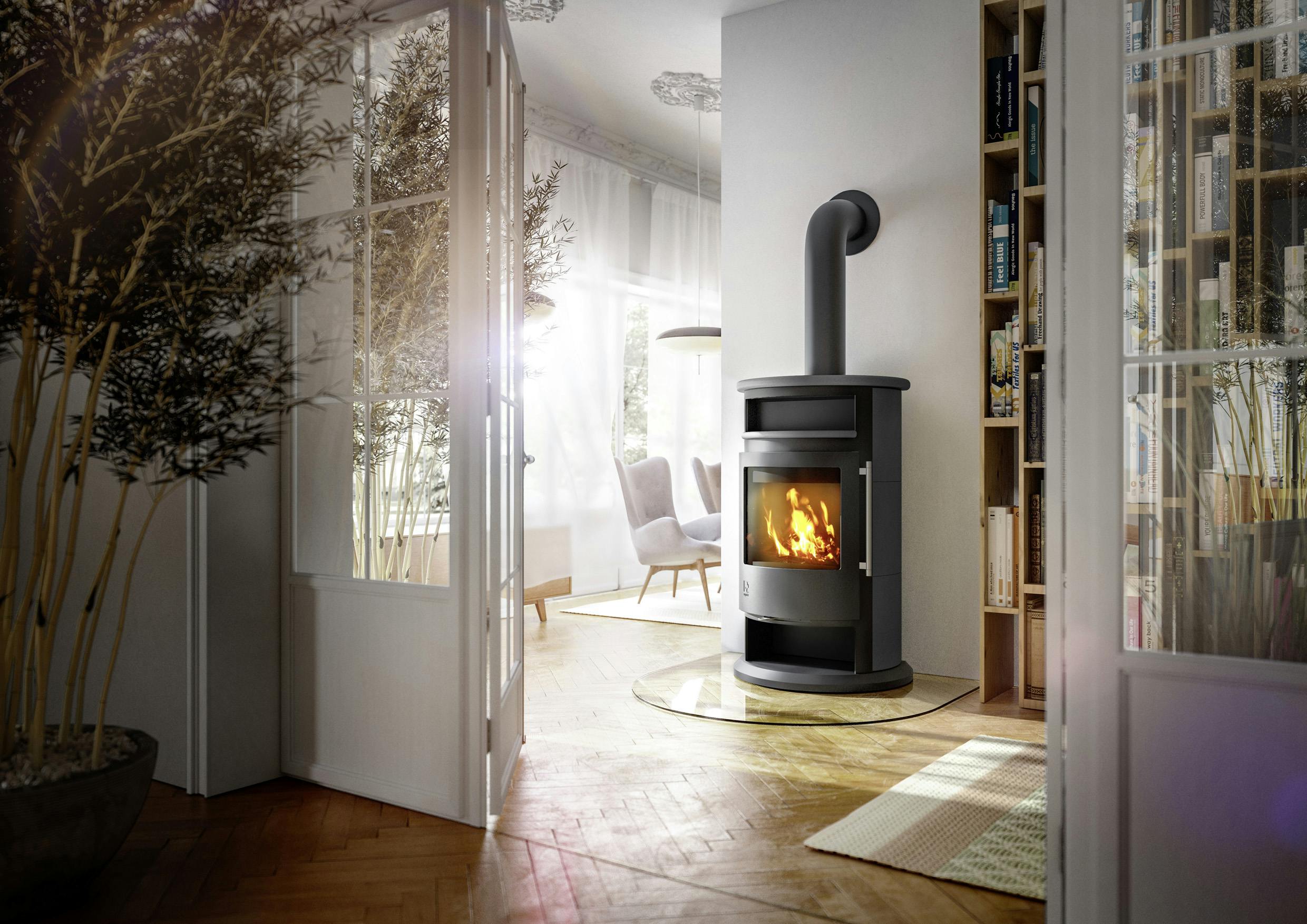 Kamin im Raum