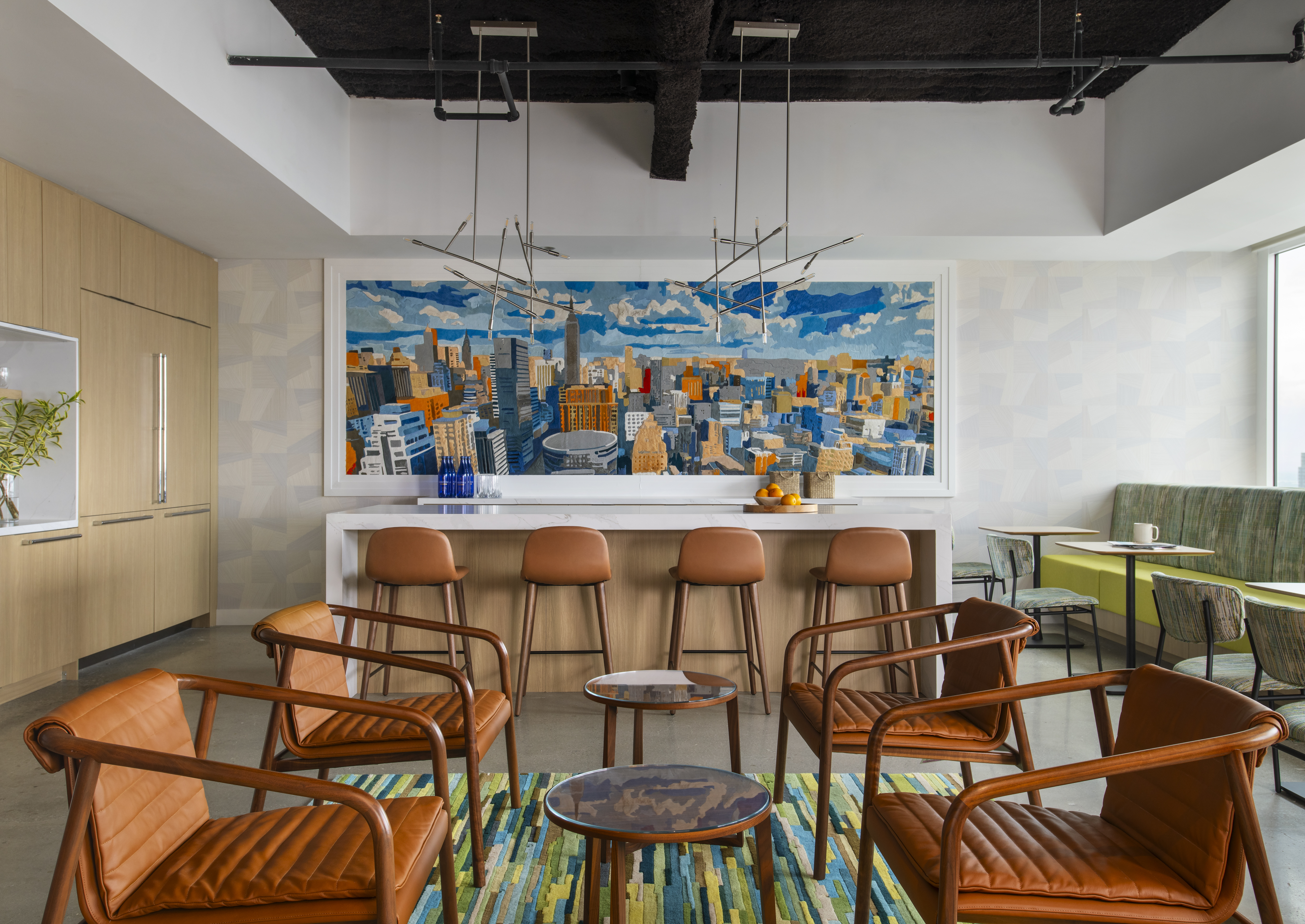 KA-Murphy-Interior-Design-New-York-Project-One-Penn-Plaza-Pantry-Area-Full-View